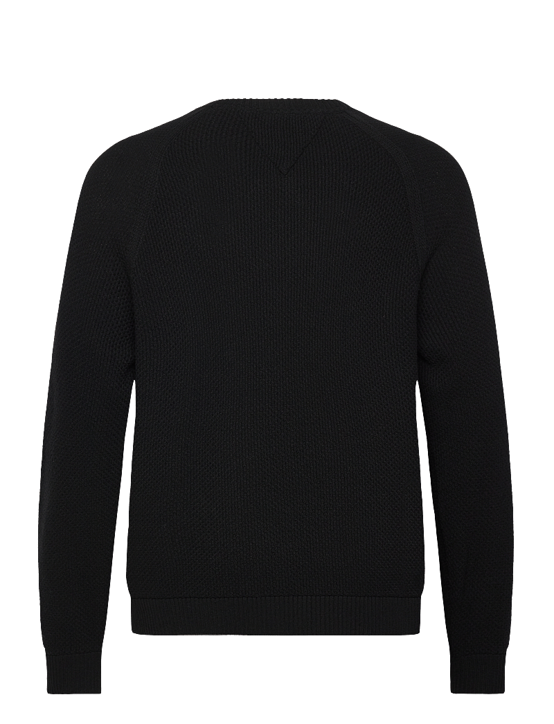 Tommy Jeans - TJM SLIM RAGLAN LINEAR SWEATER - nach stil kaufen - black - 2