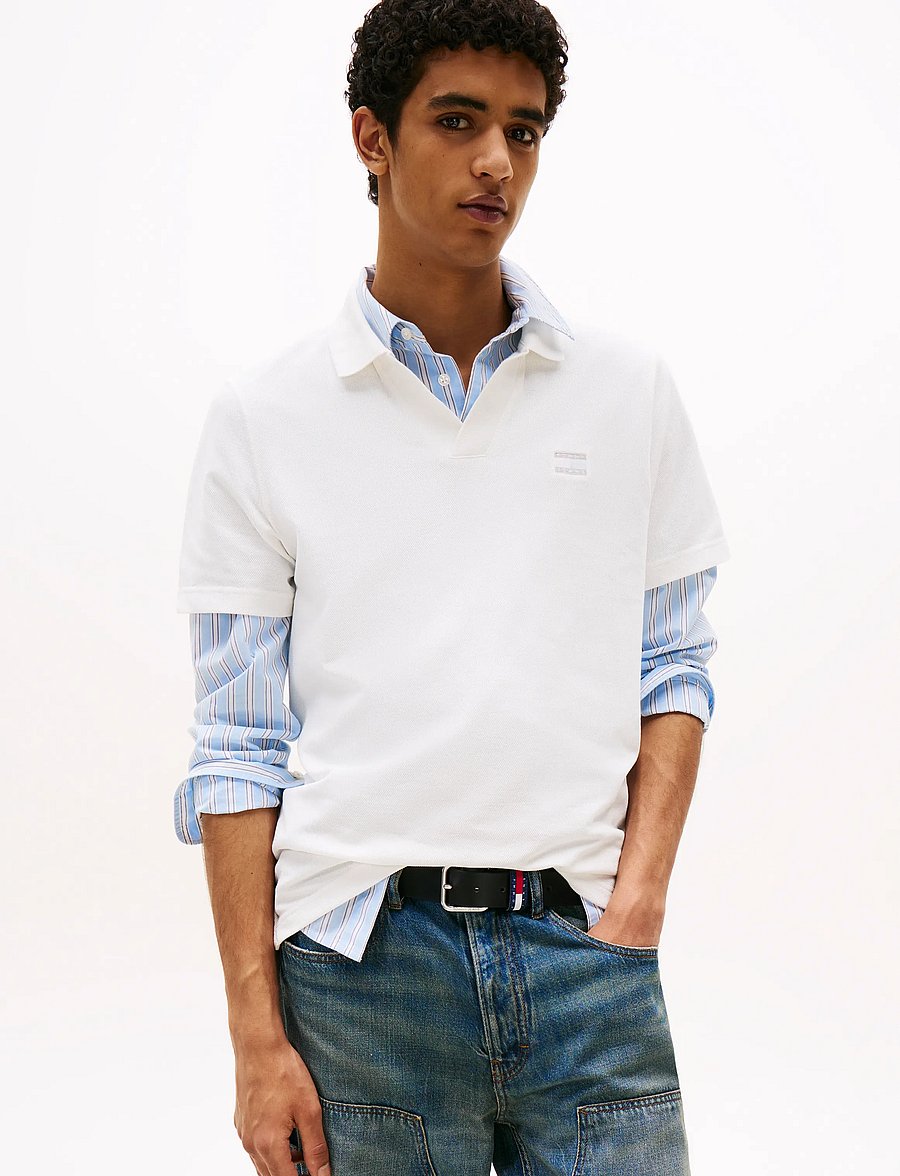Tommy Jeans - TJM SKIPPER COLLAR REG POLO - ecru - 0