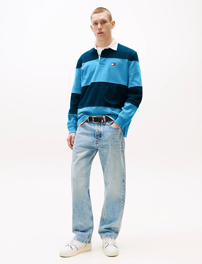 Tommy Jeans - TJM RLX FIT COLORBLOCK RUGBY EXT - copenhagen blue/dark night navy - 3