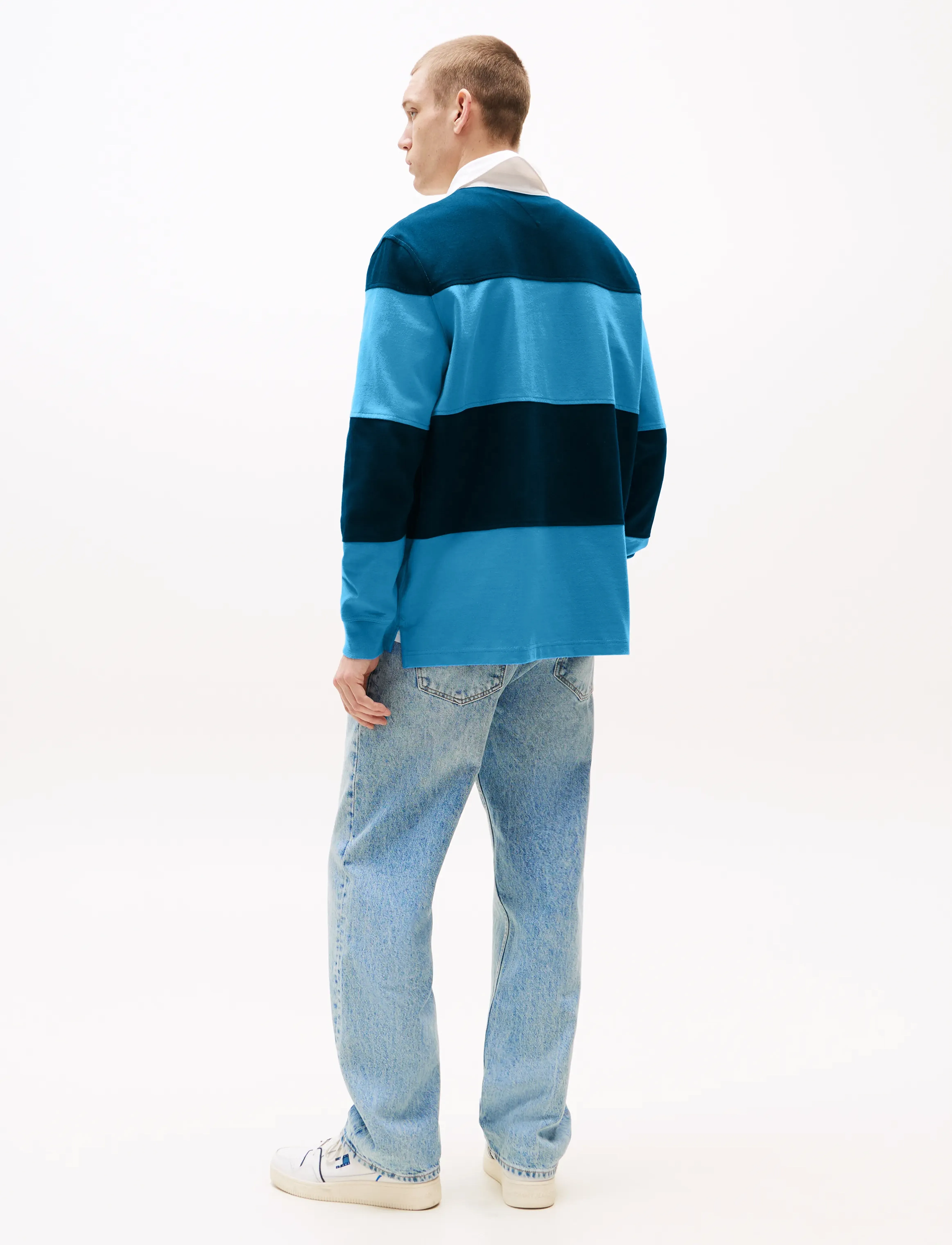 Tommy Jeans - TJM RLX FIT COLORBLOCK RUGBY EXT - copenhagen blue/dark night navy - 4
