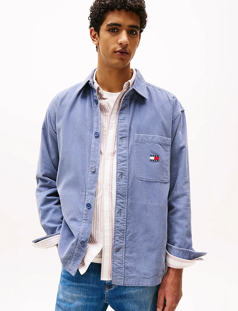 Tommy Jeans - TJM BRICK CORD OVERSHIRT EXT - cordhemden - blue moment - 0