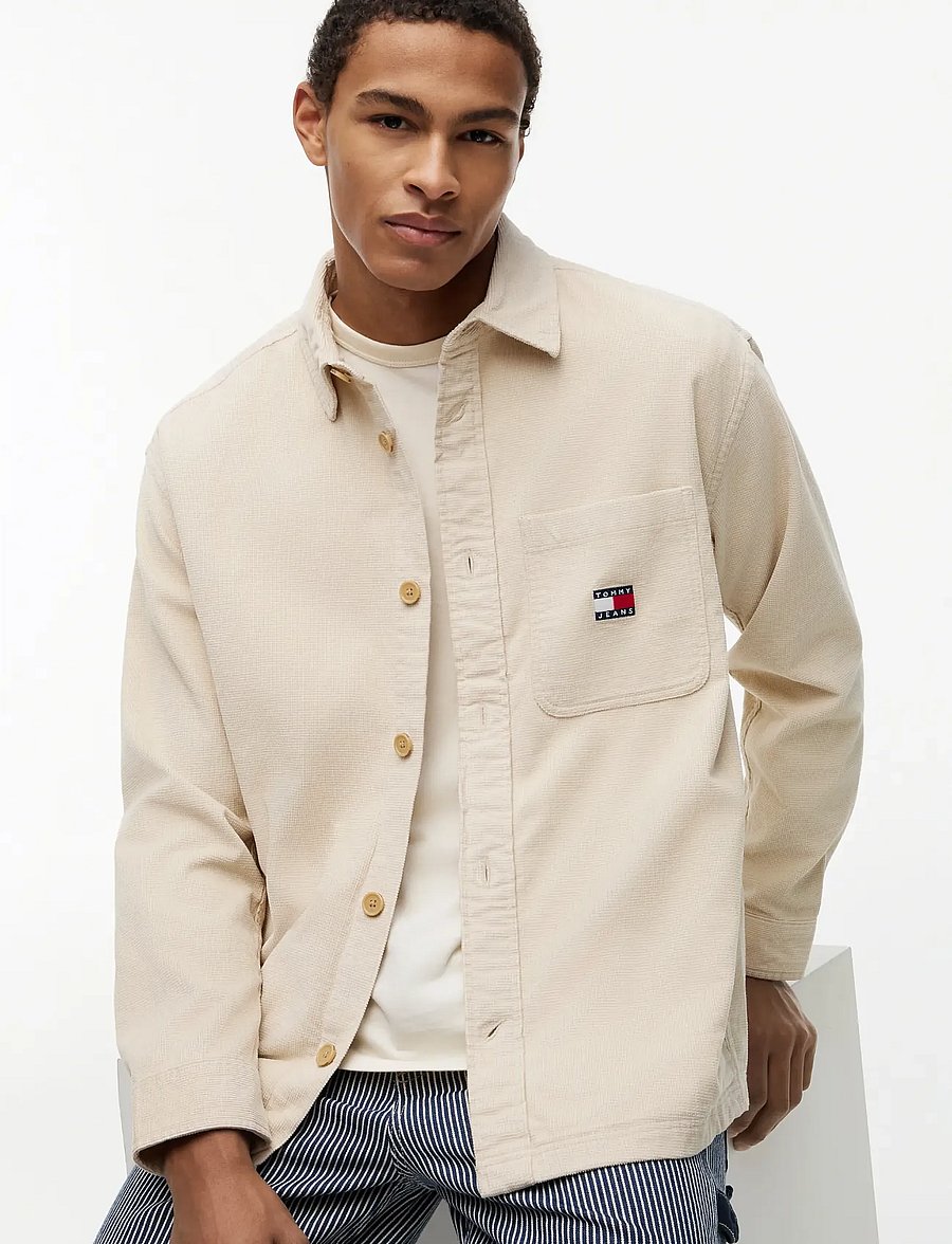 Tommy Jeans - TJM BRICK CORD OVERSHIRT EXT - Überhemden - classic beige - 3