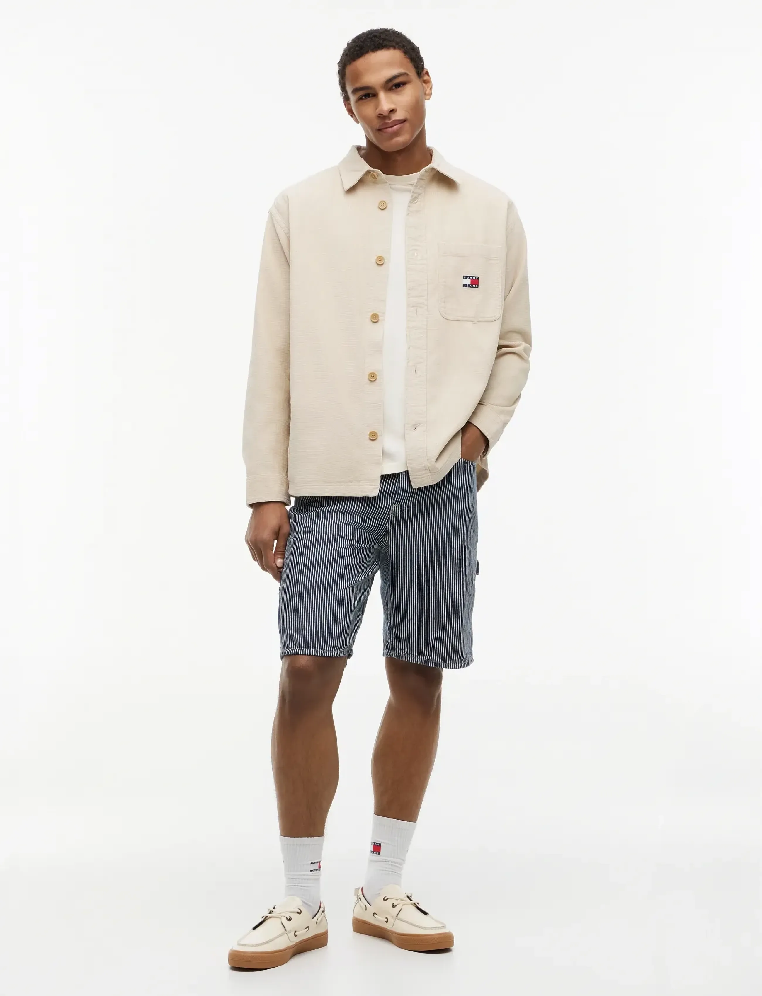 Tommy Jeans - TJM BRICK CORD OVERSHIRT EXT - chemises en velours côtelé - classic beige - 4