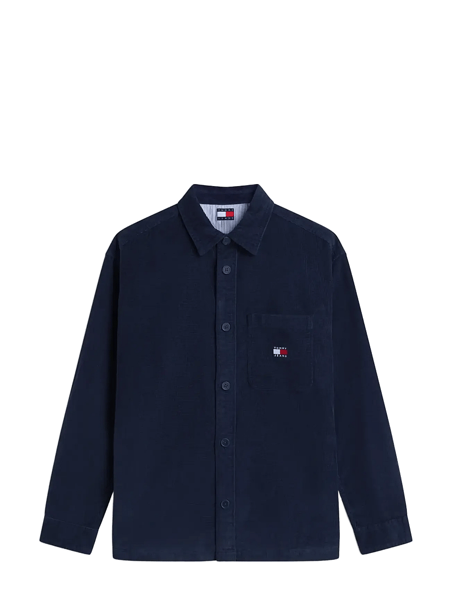 Tommy Jeans - TJM BRICK CORD OVERSHIRT EXT - velvetsärgid - dark night navy - 1