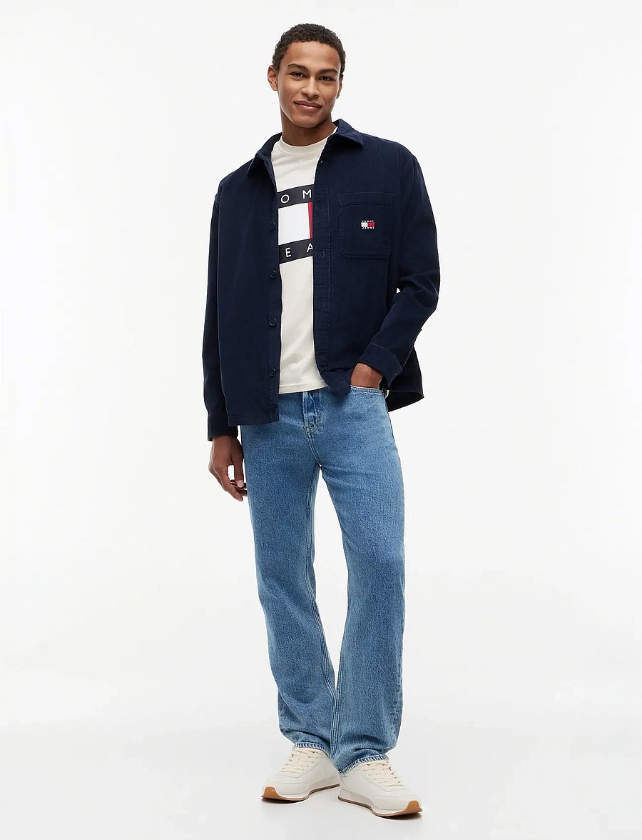 Tommy Jeans - TJM BRICK CORD OVERSHIRT EXT - corduroy shirts - dark night navy - 4