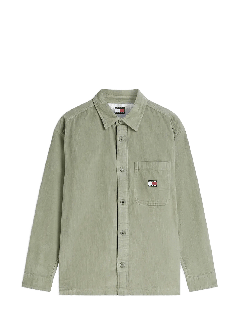 Tommy Jeans - TJM BRICK CORD OVERSHIRT EXT - Überhemden - spring olive - 1