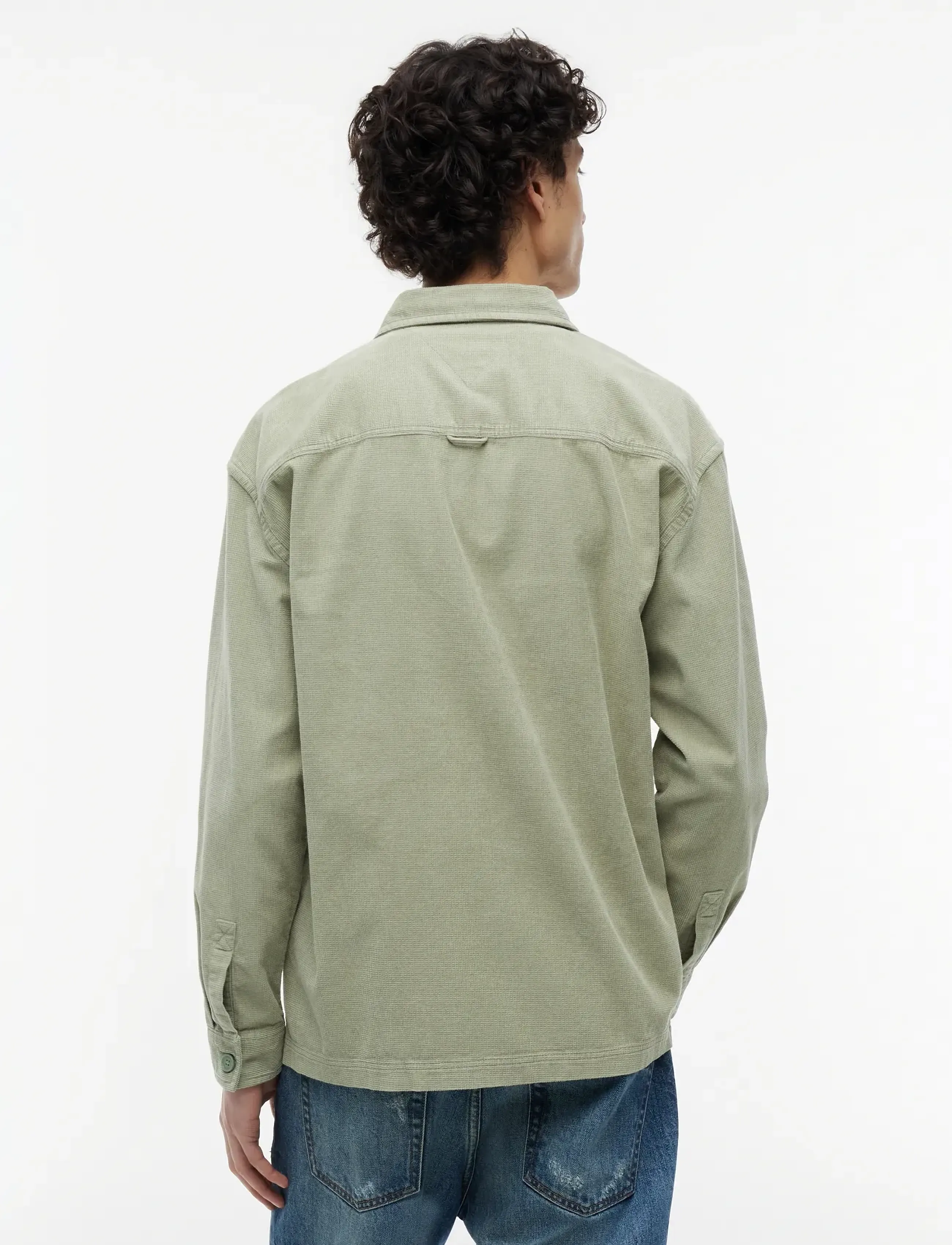Tommy Jeans - TJM BRICK CORD OVERSHIRT EXT - Überhemden - spring olive - 2
