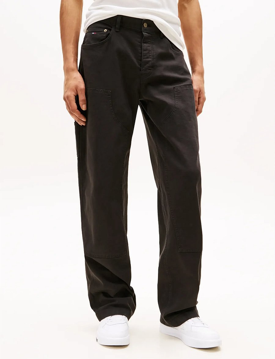 Tommy Jeans - TJM JAIMIE CARPENTER DOUBLE KNEE - normale jeans - black - 0