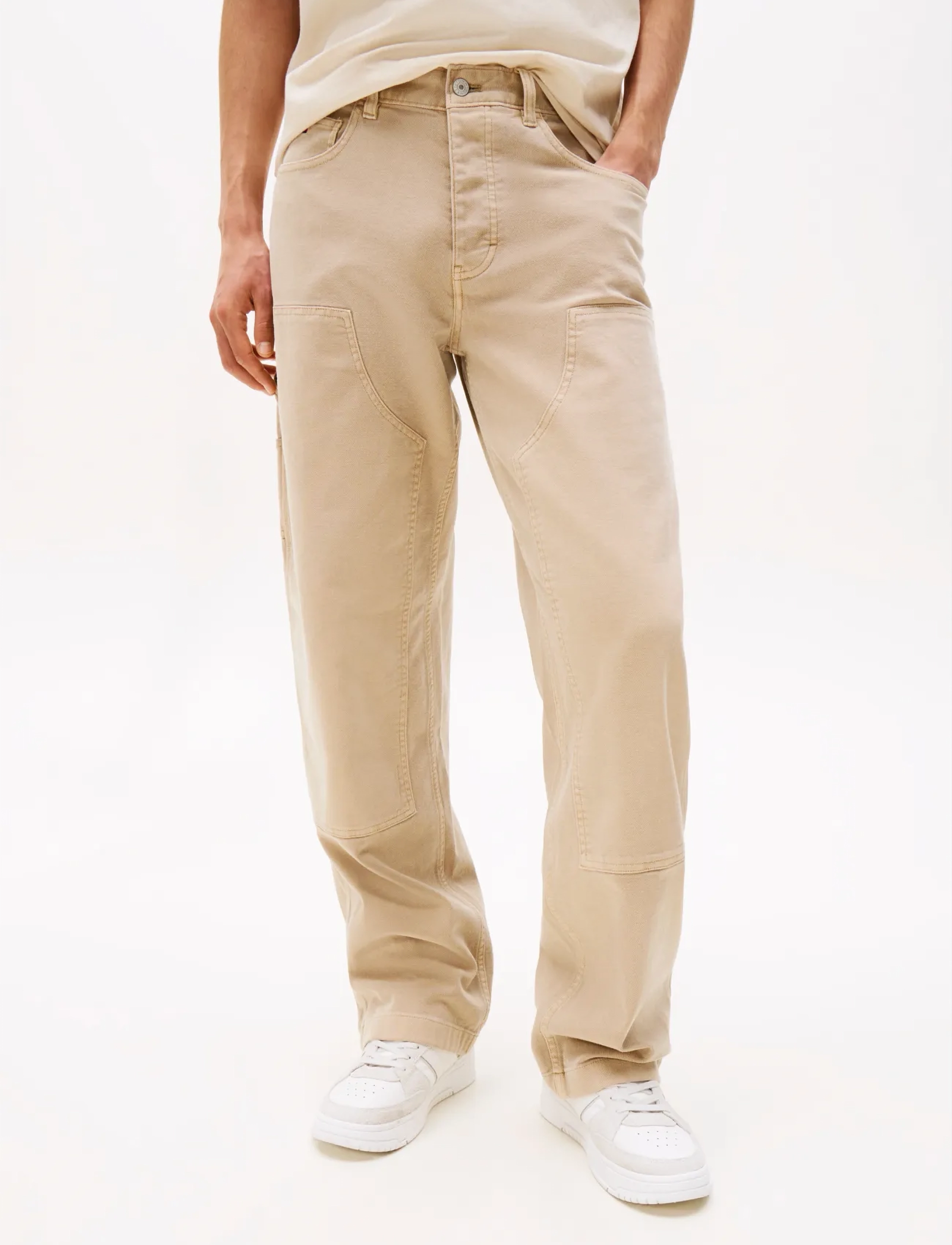 Tommy Jeans Tjm Jaimie Carpenter Double Knee, 32 x 32, Jeans, Beige - Regular, Männerswear