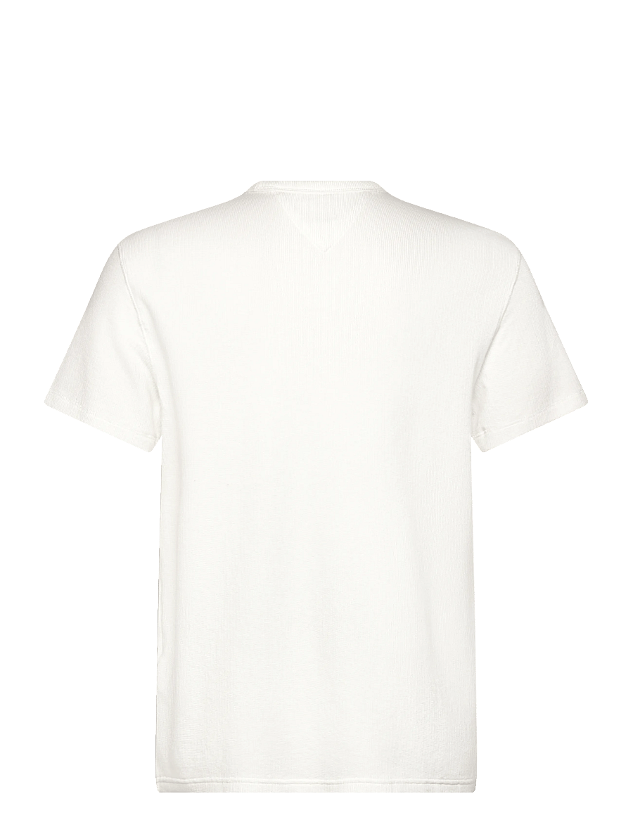 Tommy Jeans - TJM SLIM WAFFLE SCRIPT TEE - kurzärmelig - ecru - 2