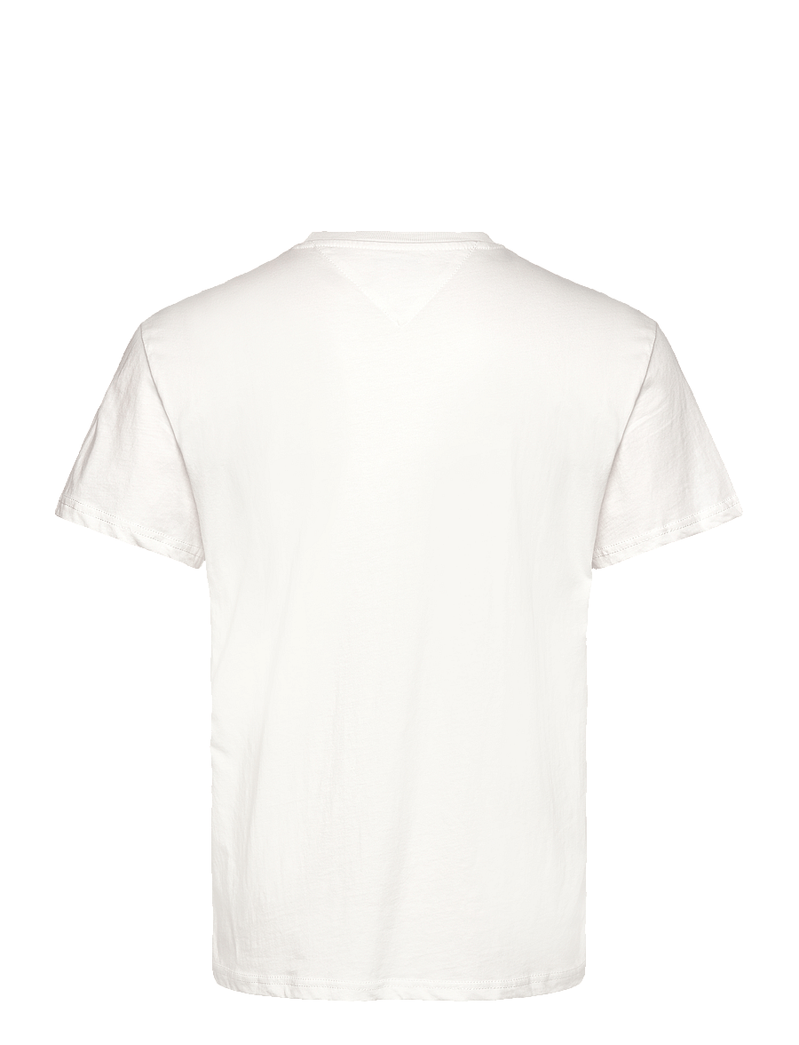 Tommy Jeans - TJM SLIM LINEAR CHEST TEE EXT - lühikeste varrukatega t-särgid - ecru - 2