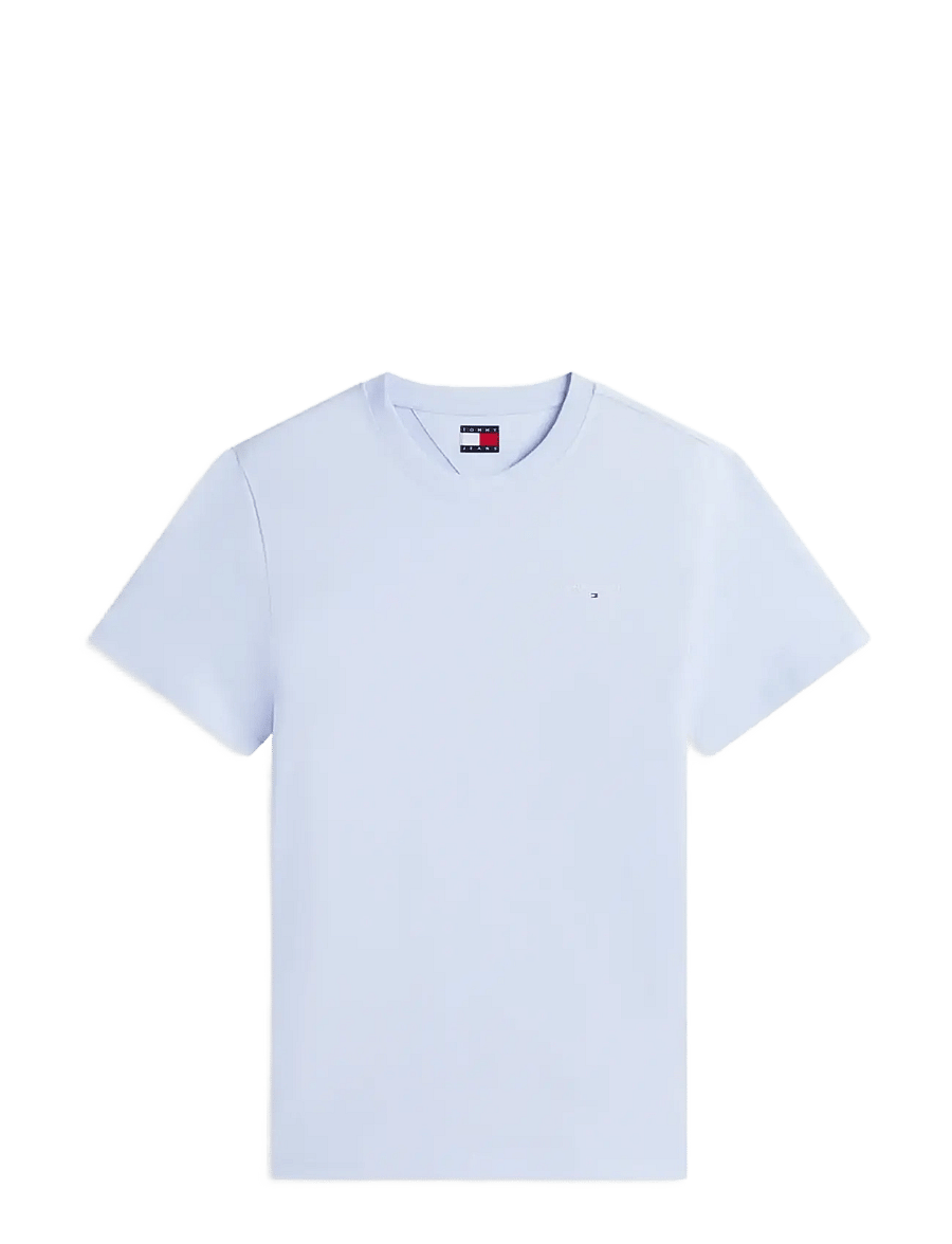 Tommy Jeans - TJM SLIM LINEAR CHEST TEE EXT - kortærmede t-shirts - moonlight iris - 1