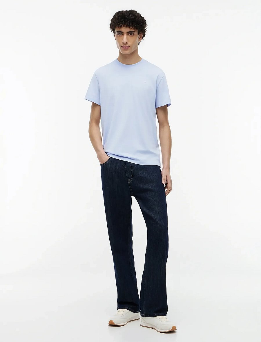 Tommy Jeans - TJM SLIM LINEAR CHEST TEE EXT - kortærmede t-shirts - moonlight iris - 4