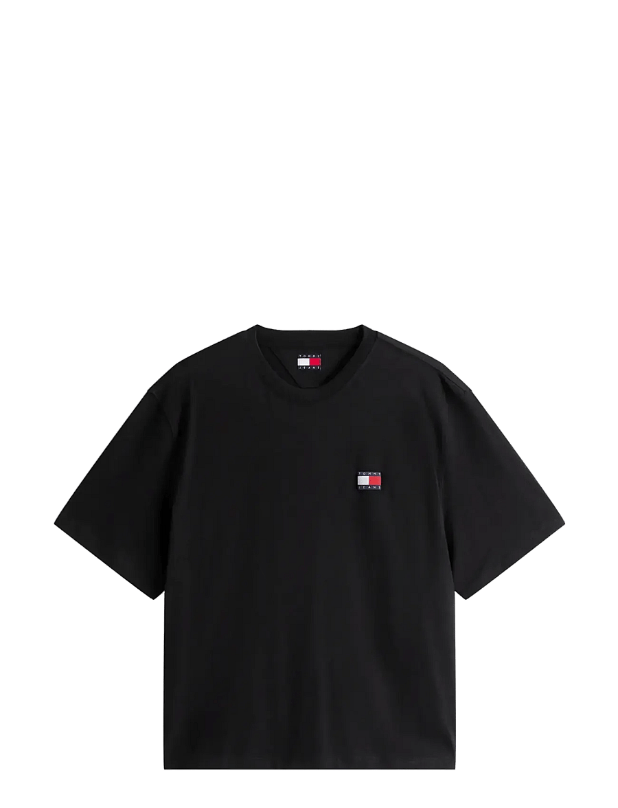 Tommy Jeans - TJM 90S POP COL NW CLSC T EXT - kortærmede t-shirts - black - 1
