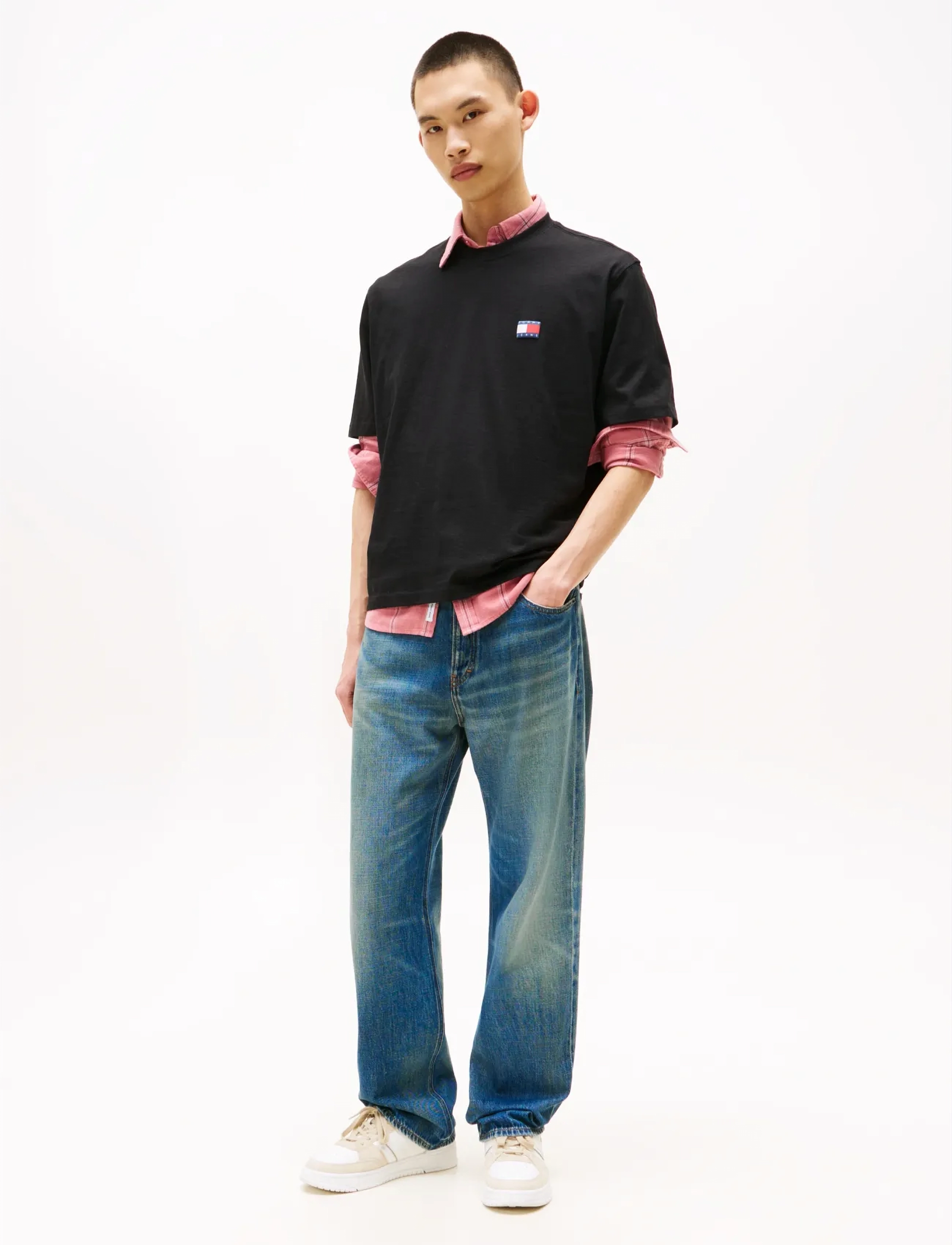 Tommy Jeans - TJM 90S POP COL NW CLSC T EXT - kortærmede t-shirts - black - 2
