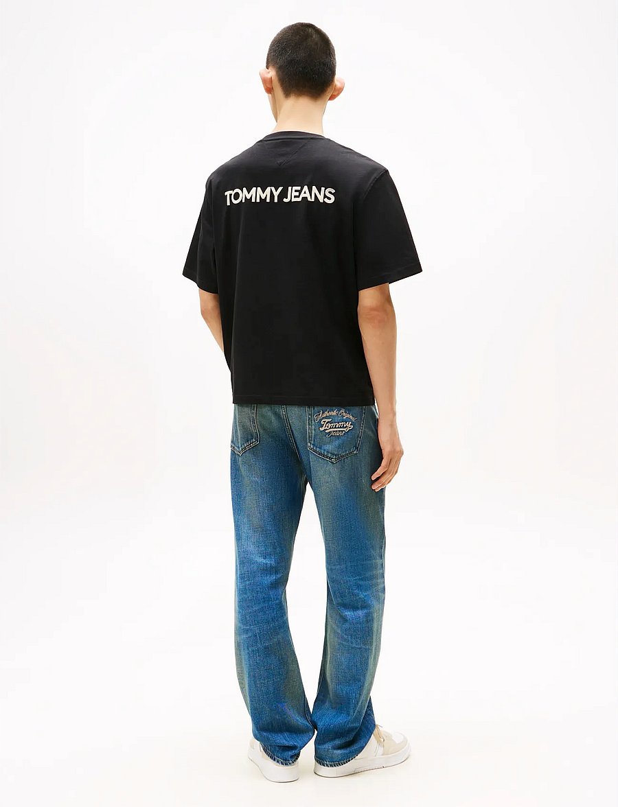 Tommy Jeans - TJM 90S POP COL NW CLSC T EXT - kortærmede t-shirts - black - 3