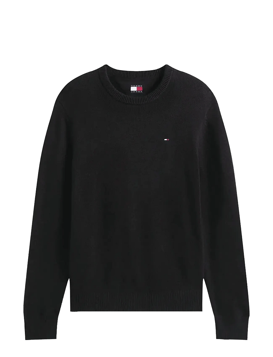 Tommy Jeans - TJM SLIM ESS SWEATER EXT - rundhals - black - 1