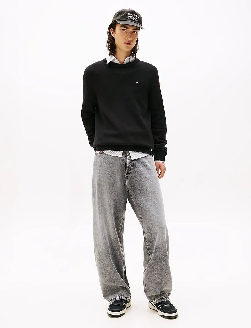 Tommy Jeans - TJM SLIM ESS SWEATER EXT - rundhals - black - 2