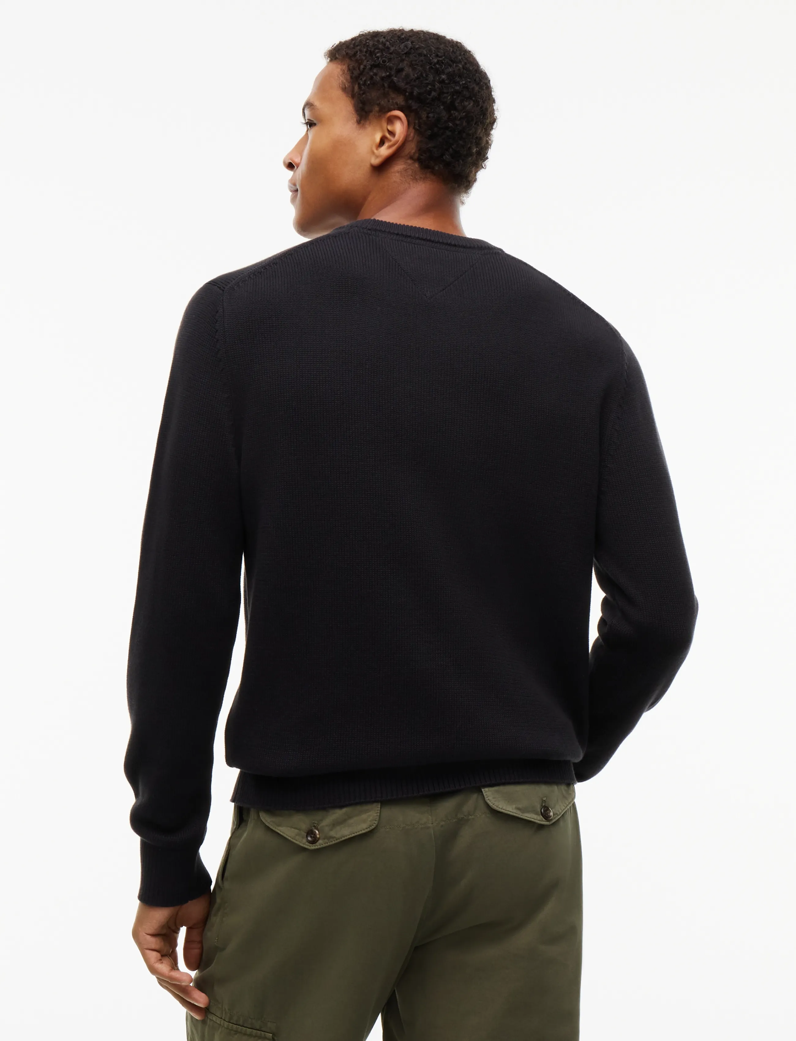 Tommy Jeans - TJM SLIM ESS SWEATER EXT - rundhals - black - 2