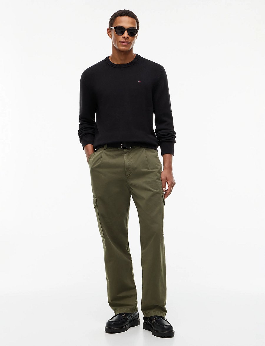 Tommy Jeans - TJM SLIM ESS SWEATER EXT - rundhals - black - 4