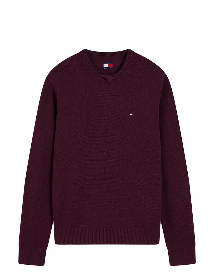 Tommy Jeans - TJM SLIM ESS SWEATER EXT - rundhals - calypso berry - 1