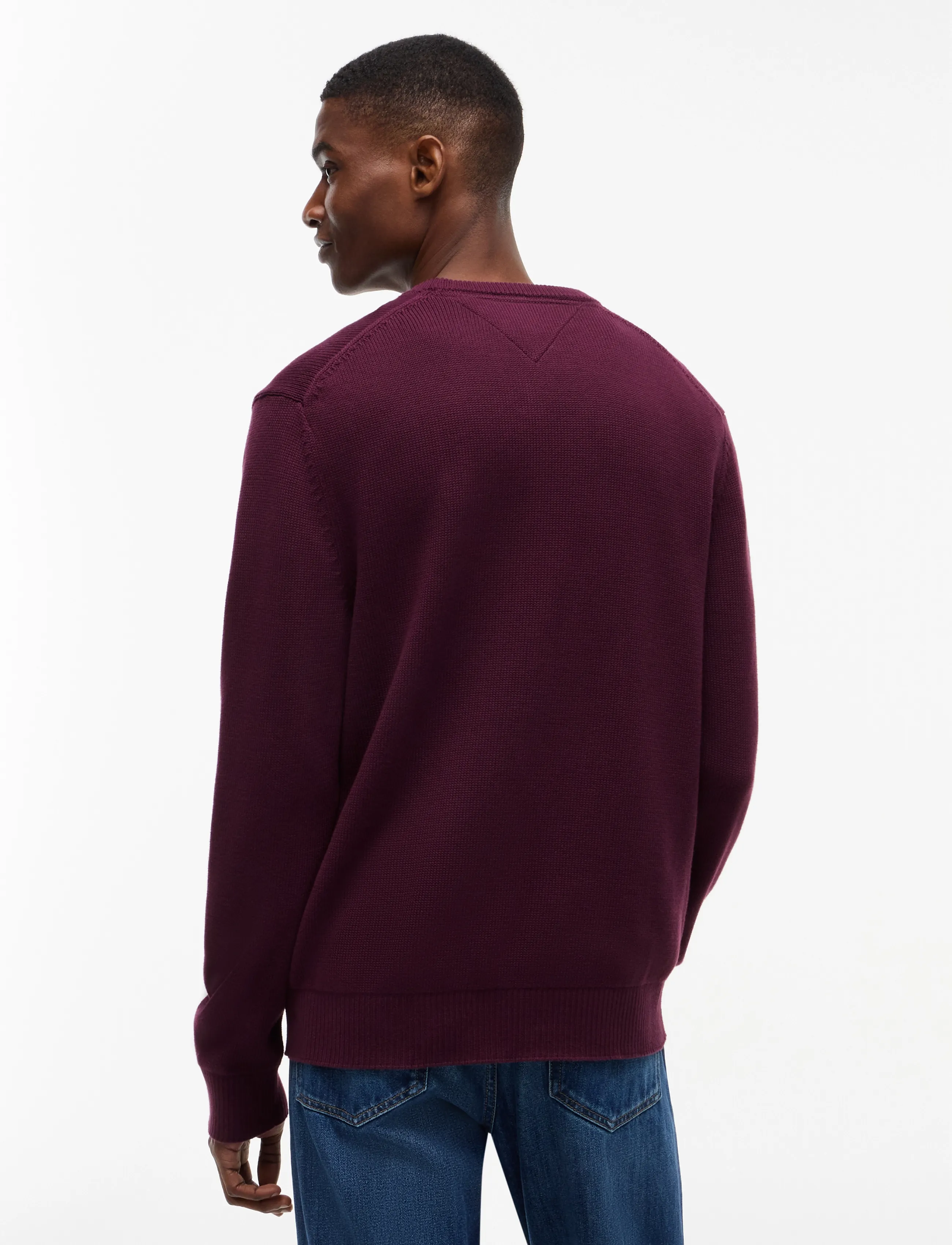 Tommy Jeans - TJM SLIM ESS SWEATER EXT - rundhals - calypso berry - 2