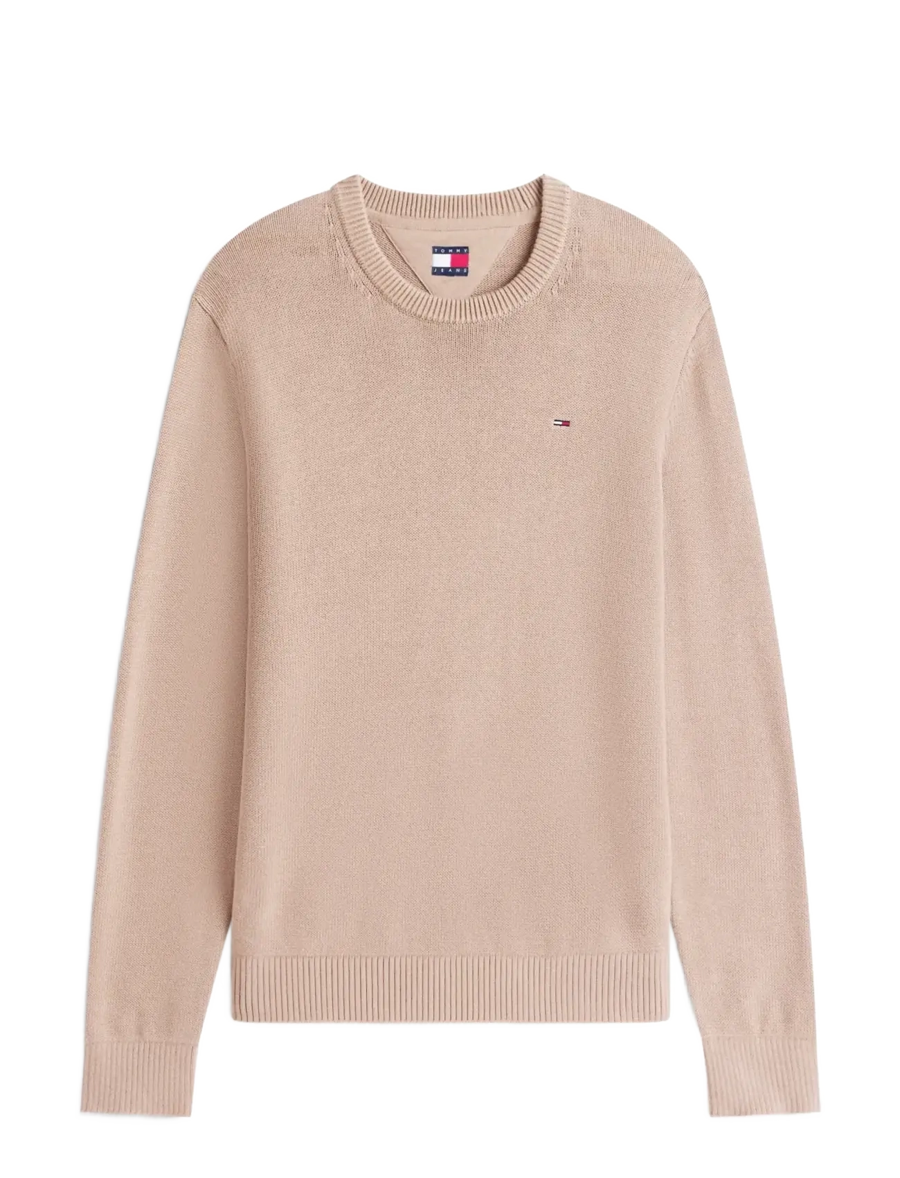 Tommy Jeans TJM SLIM ESS SWEATER EXT - Strickmode - COASTAL TAUPE / brown