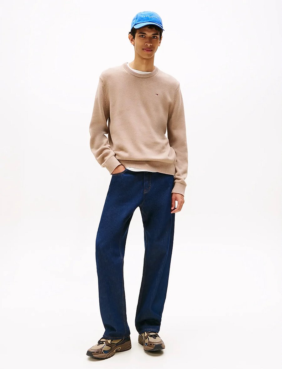 Tommy Jeans - TJM SLIM ESS SWEATER EXT - rundhals - coastal taupe - 2