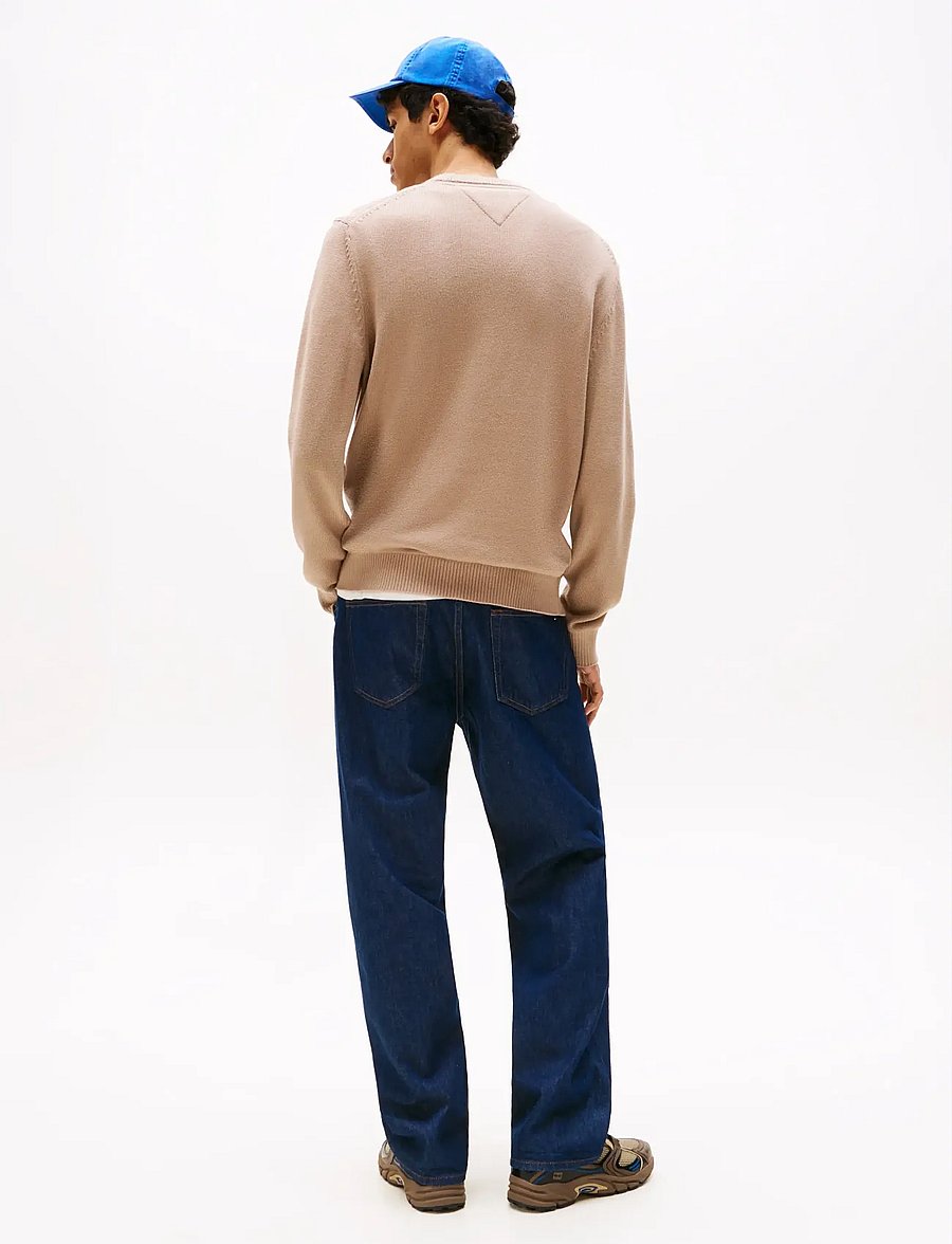 Tommy Jeans - TJM SLIM ESS SWEATER EXT - rundhals - coastal taupe - 3