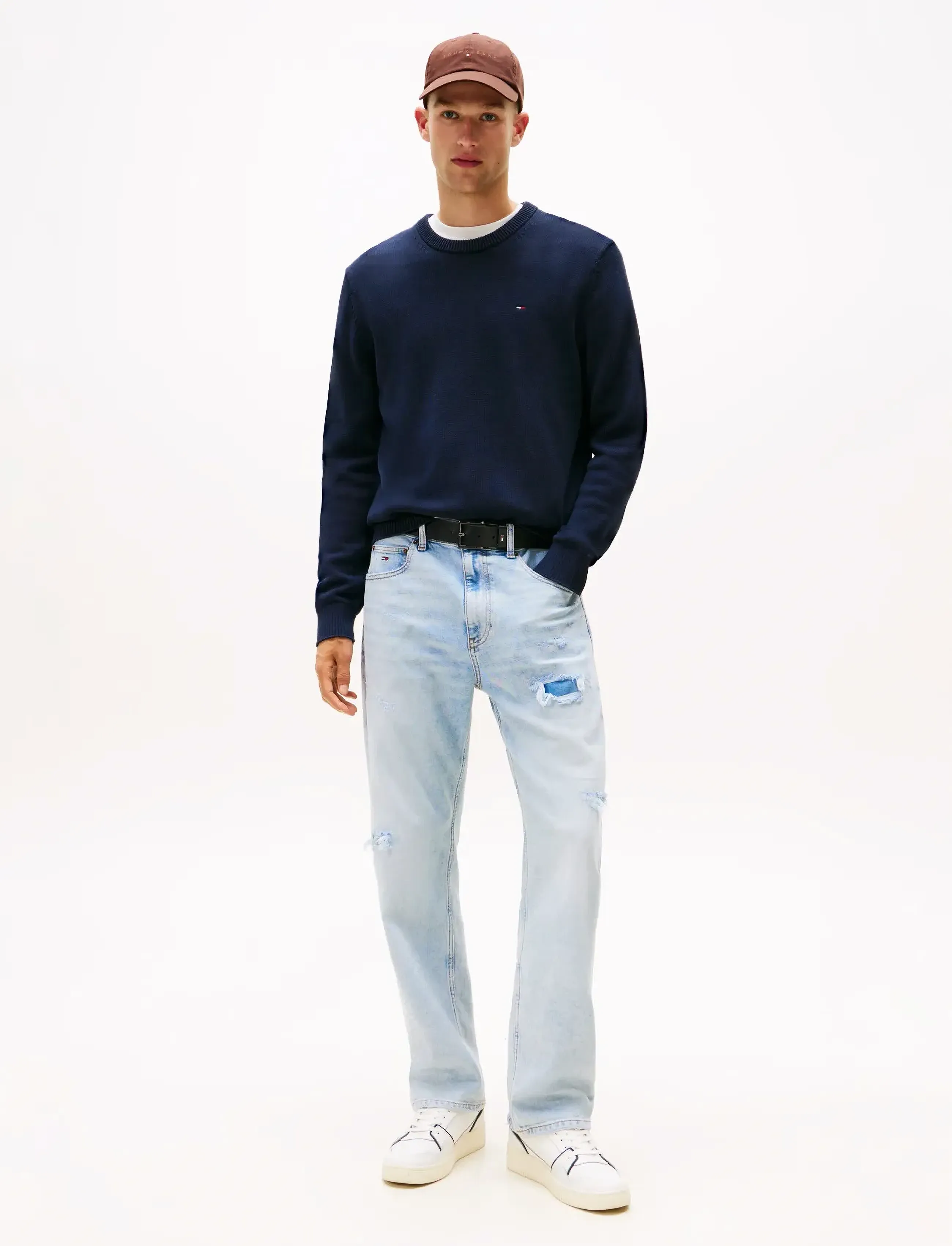 Tommy Jeans - TJM SLIM ESS SWEATER EXT - rundhals - dark blue - 2
