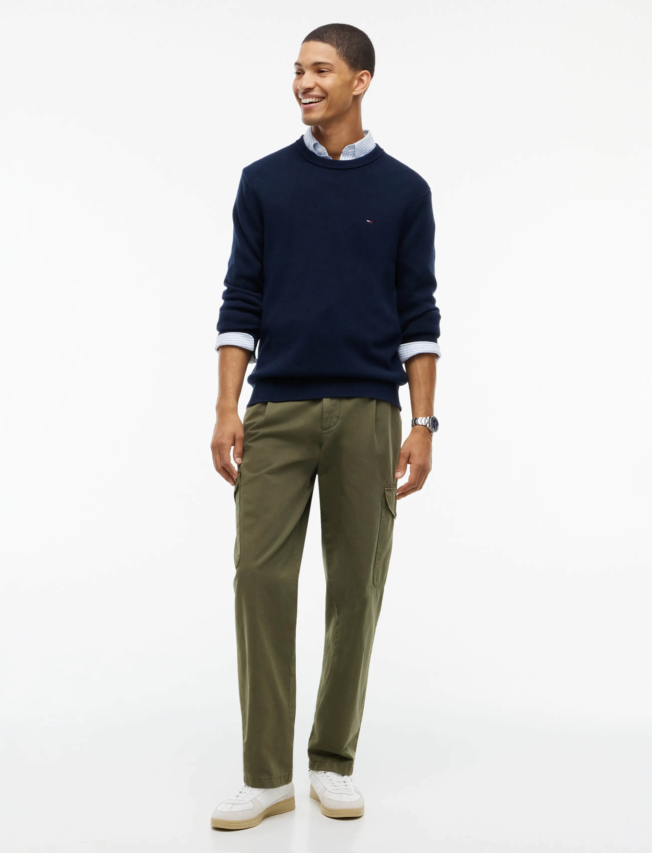 Tommy Jeans - TJM SLIM ESS SWEATER EXT - round necks - dark blue - 4