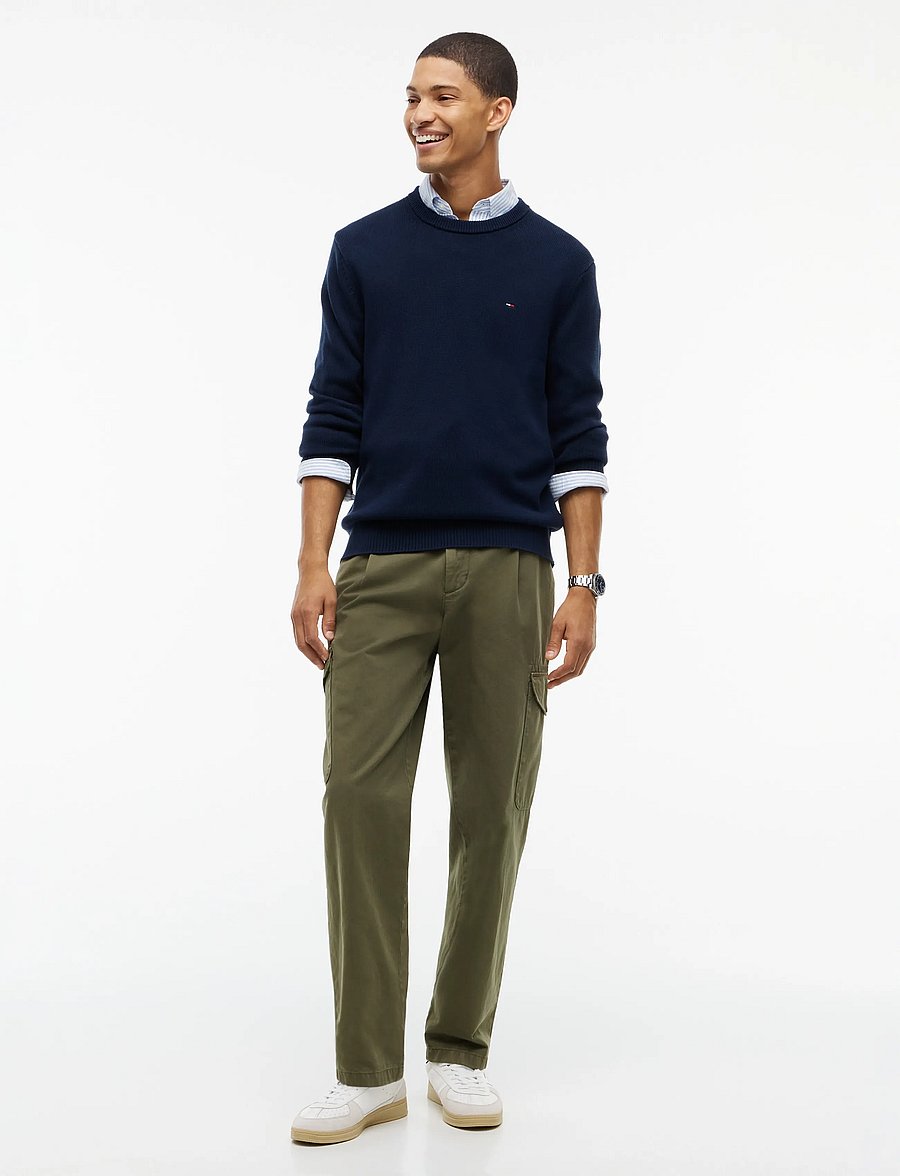 Tommy Jeans - TJM SLIM ESS SWEATER EXT - rundhals - dark blue - 4
