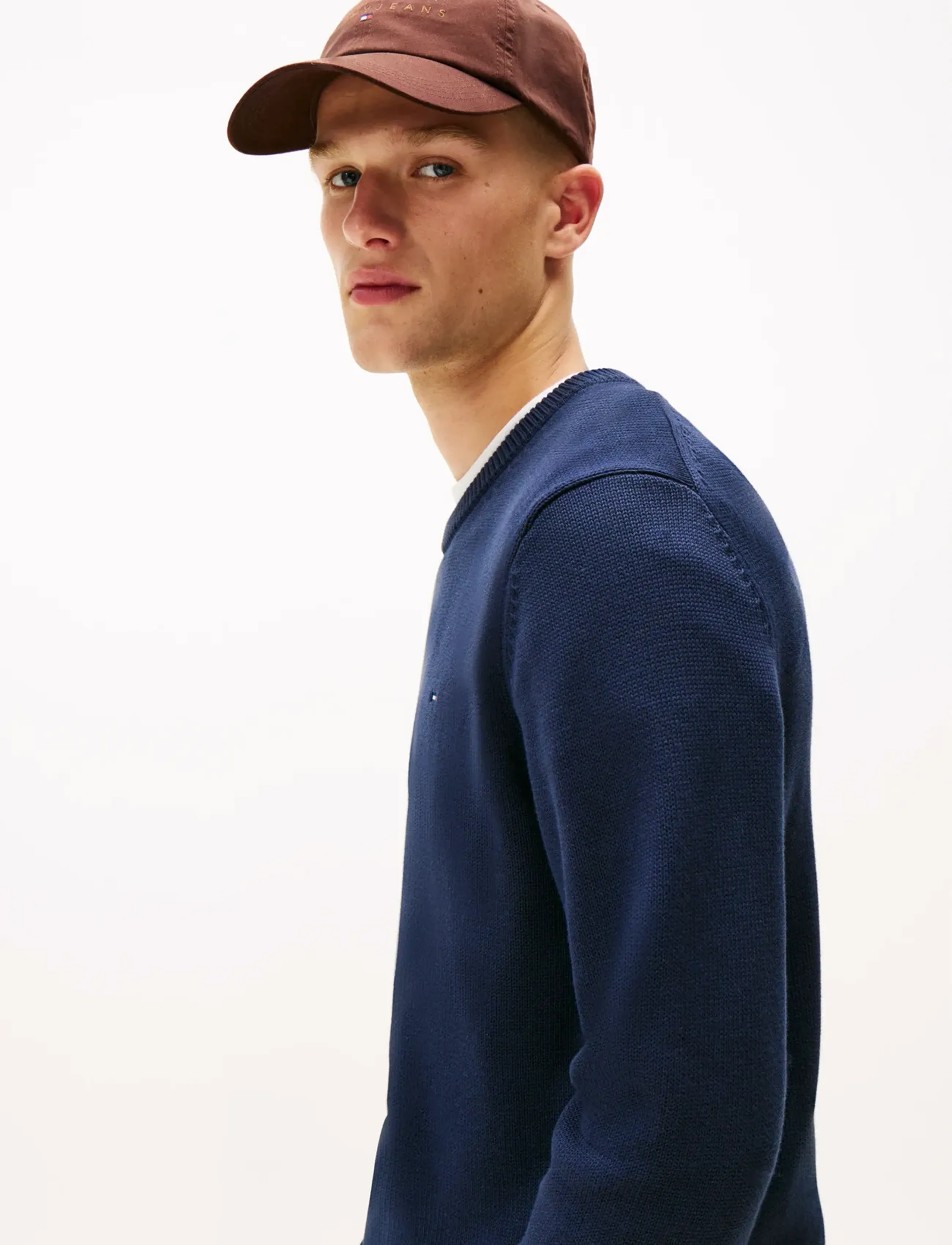 Tommy Jeans - TJM SLIM ESS SWEATER EXT - rundhals - dark blue - 4