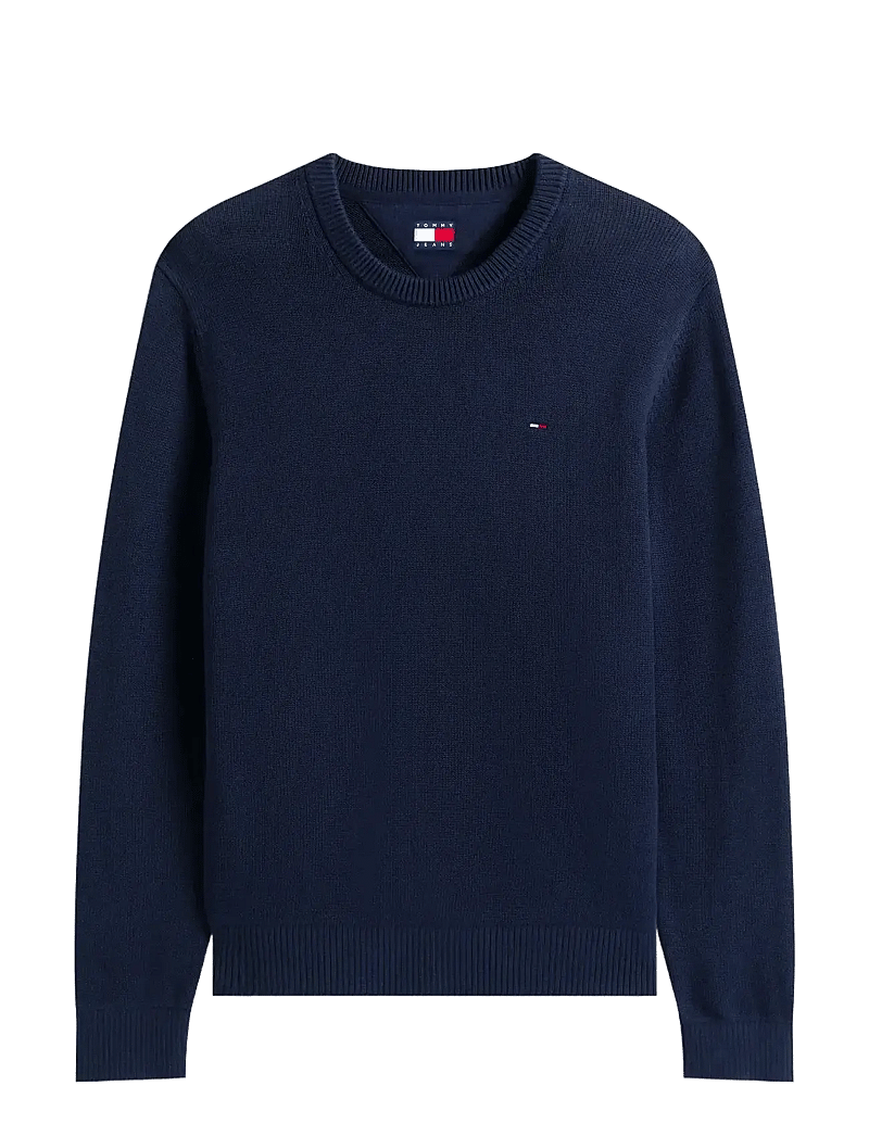 Tommy Jeans - TJM SLIM ESS SWEATER EXT - rund hals - dark night navy - 1
