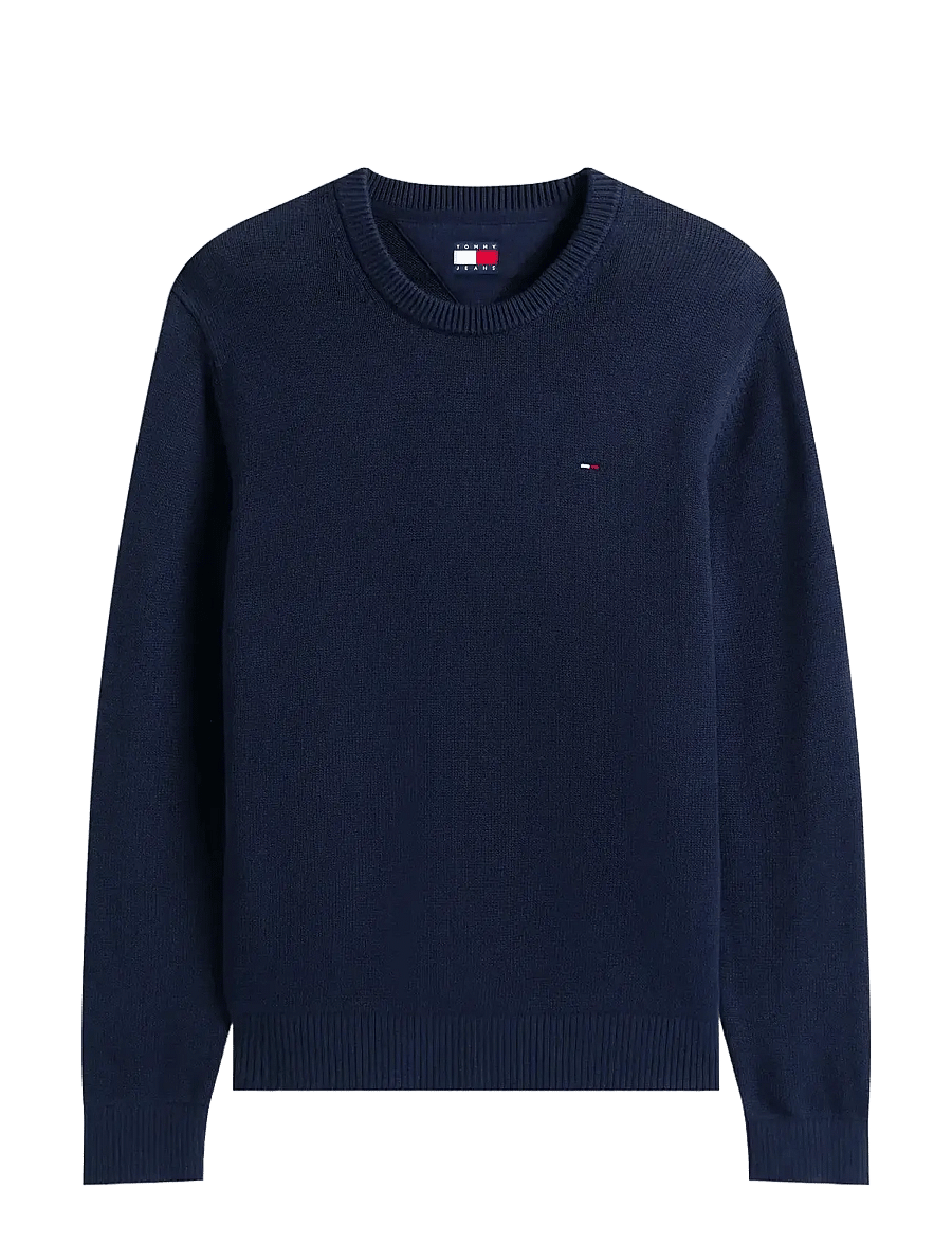 Tommy Jeans - TJM SLIM ESS SWEATER EXT - rundhals - dark night navy - 1