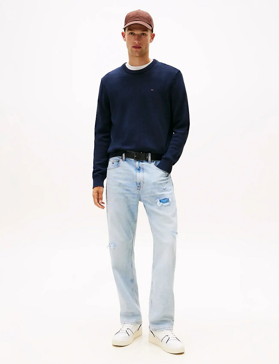 Tommy Jeans - TJM SLIM ESS SWEATER EXT - rundhals - dark night navy - 2