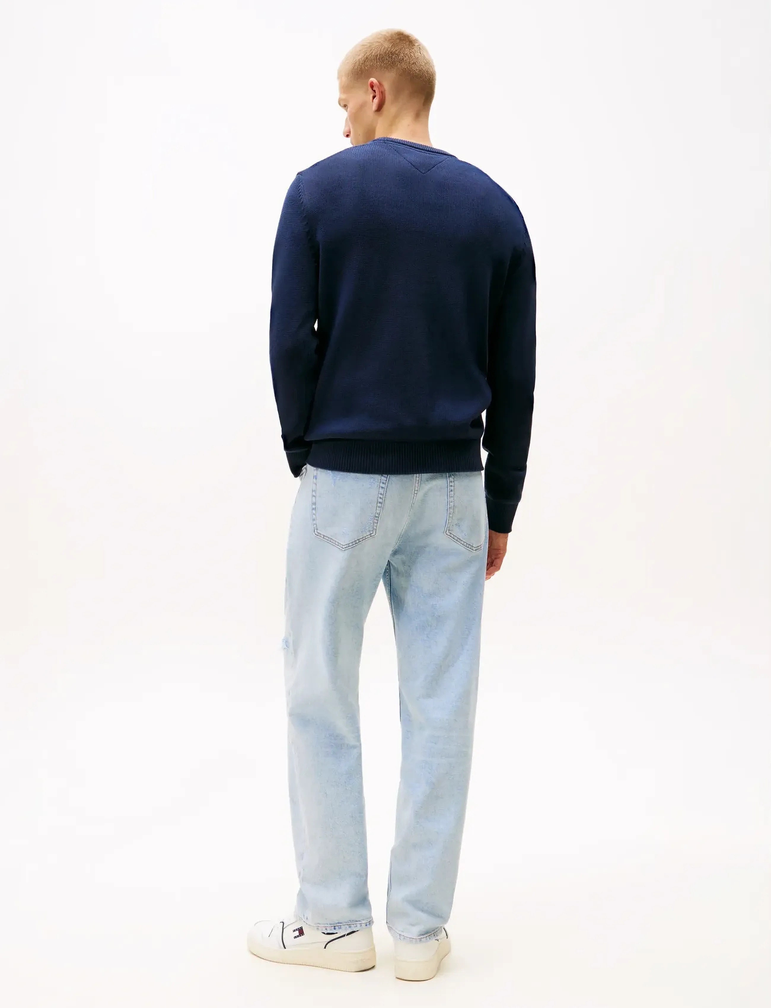 Tommy Jeans - TJM SLIM ESS SWEATER EXT - rundhalsad - dark night navy - 3