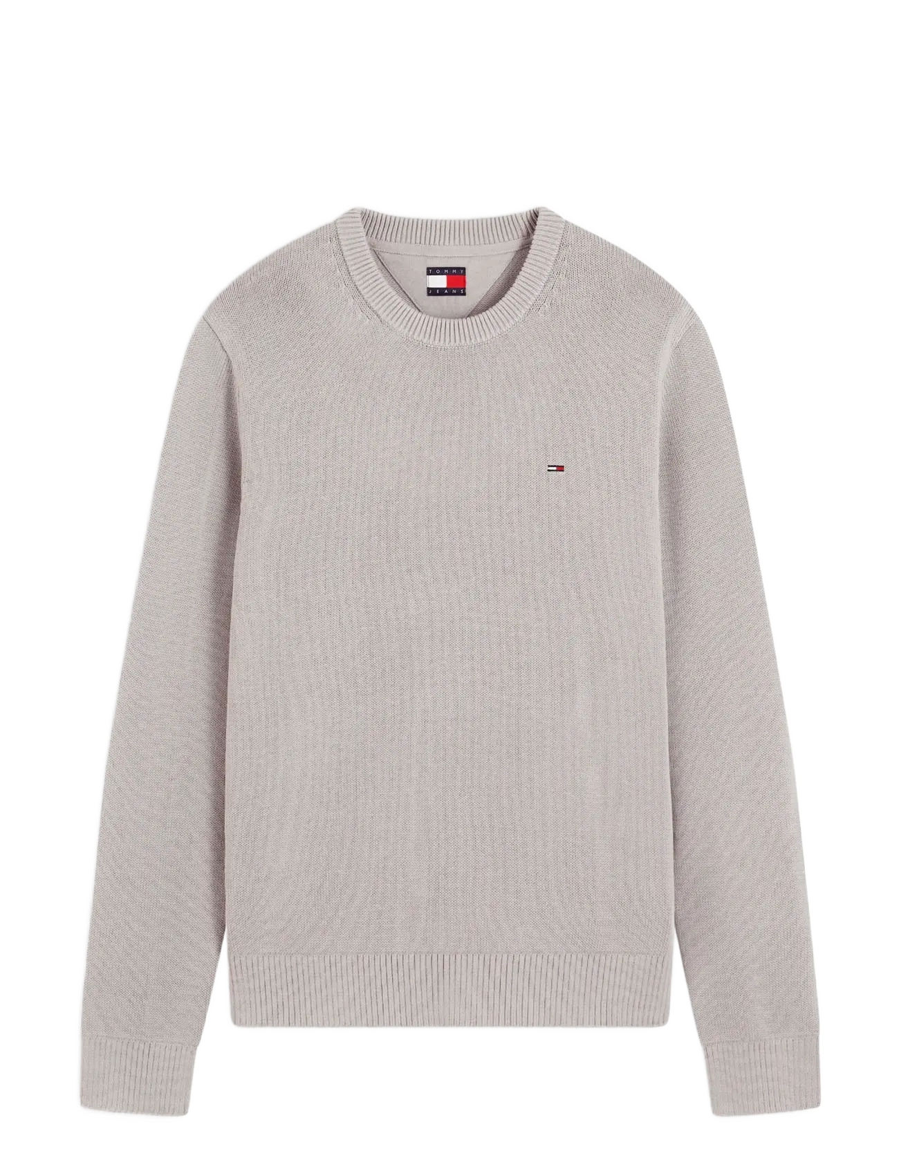 Tommy Jeans TJM SLIM ESS SWEATER EXT - Rund hals - LIMESTONE DUST / beige
