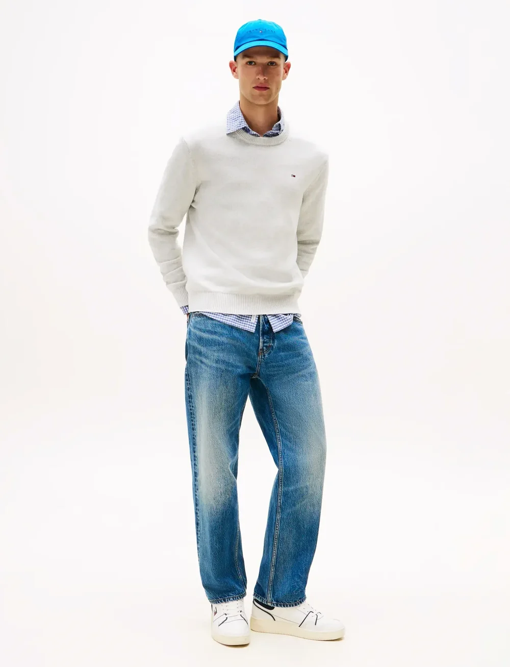 Tommy Jeans - TJM SLIM ESS SWEATER EXT - rundhals - lt grey htr - 2