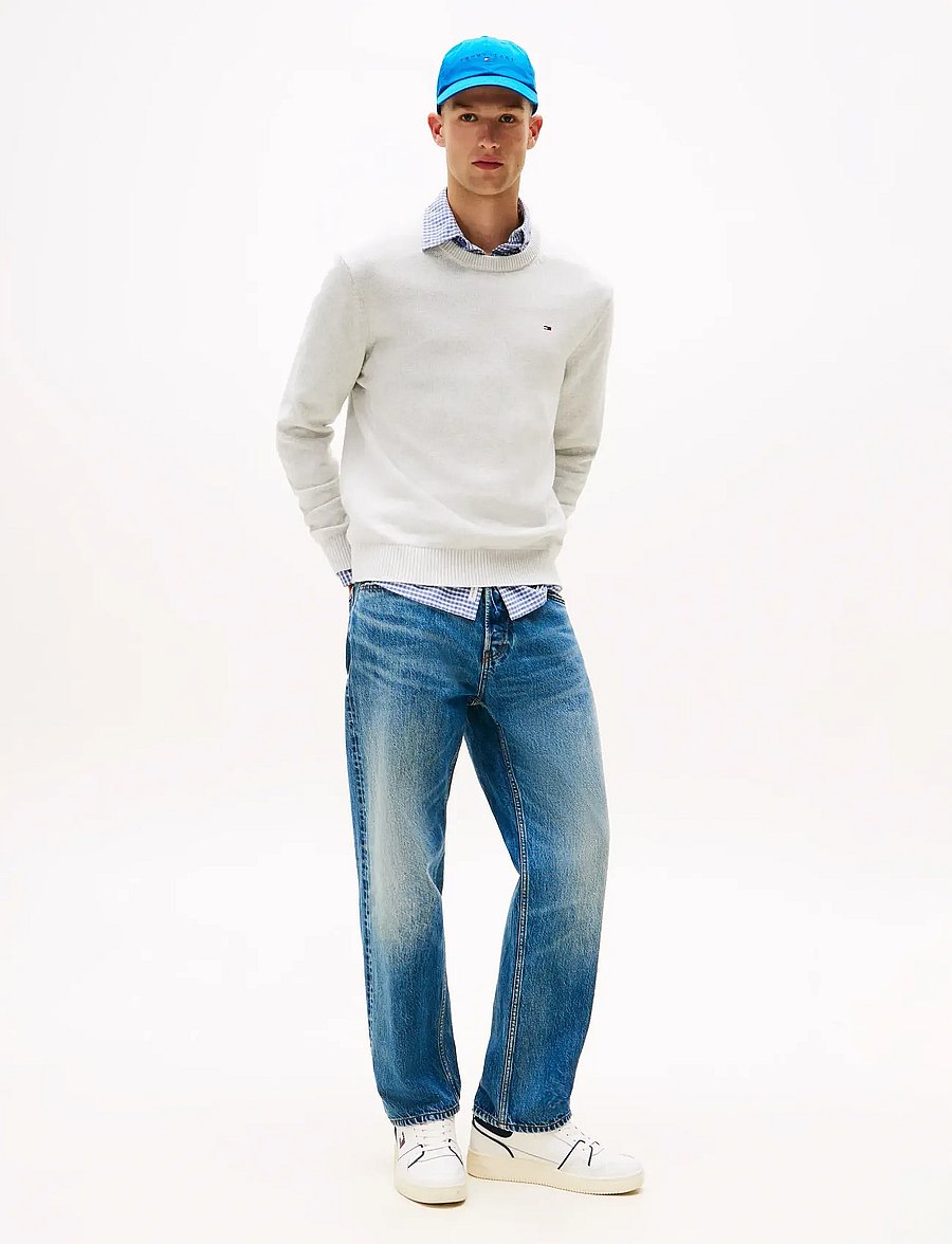 Tommy Jeans - TJM SLIM ESS SWEATER EXT - rundhals - lt grey htr - 2