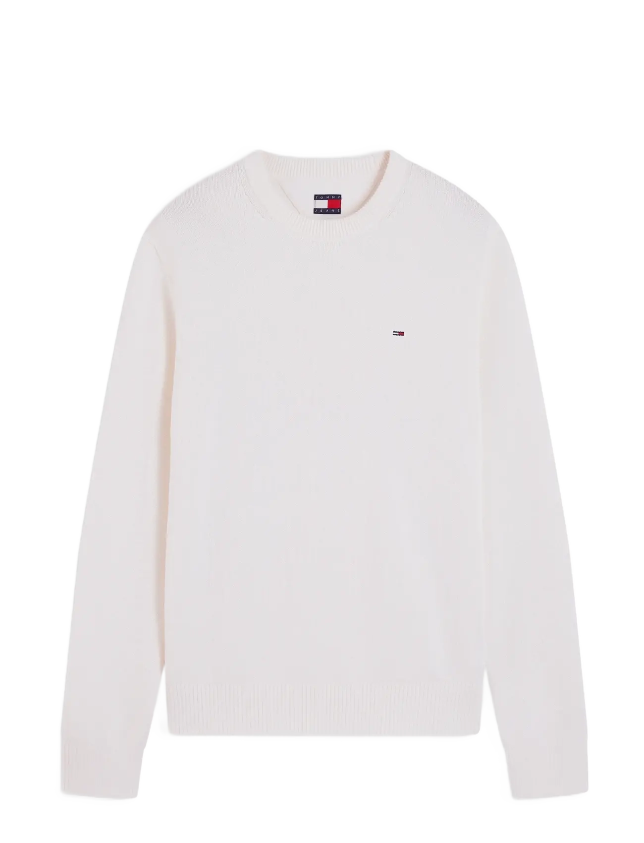 Tommy Jeans TJM SLIM ESS SWEATER EXT - Rund hals - OFF WHITE / cream