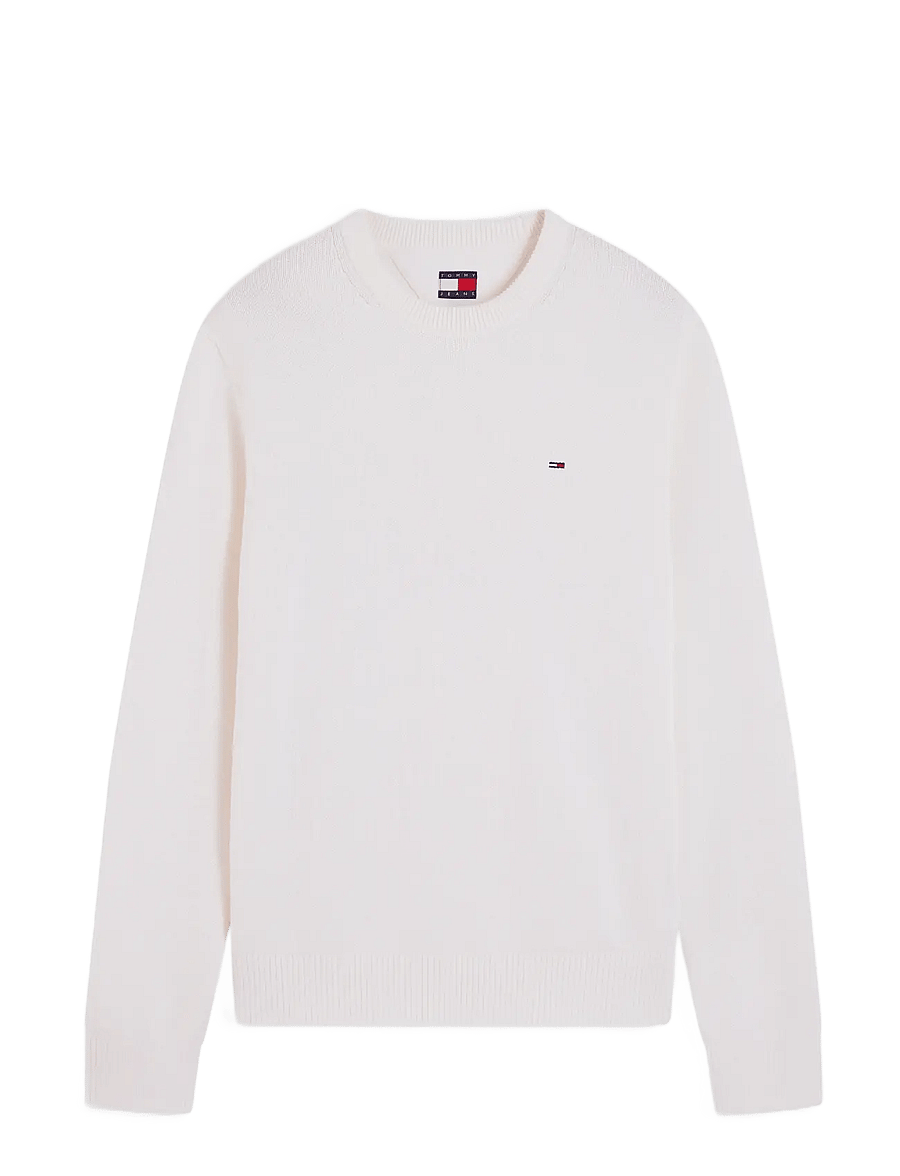 Tommy Jeans - TJM SLIM ESS SWEATER EXT - rund hals - off white - 1