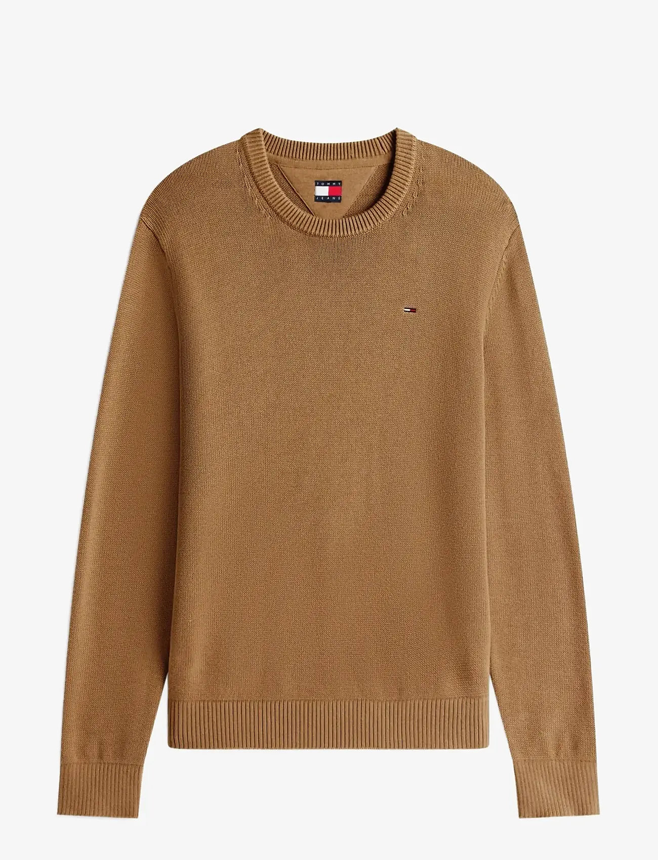 Tommy Jeans - TJM SLIM ESS SWEATER EXT - rundhalsad - pecan nut - 1