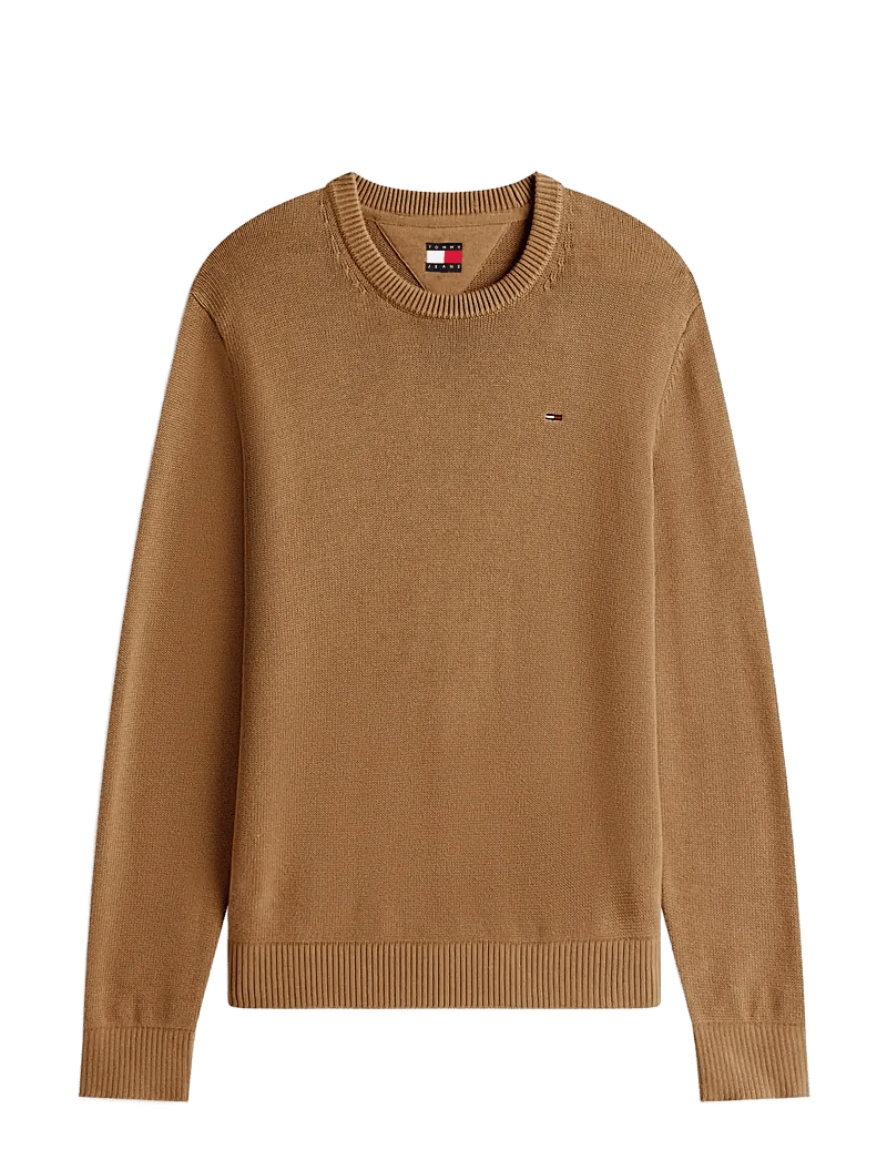 Tommy Jeans - TJM SLIM ESS SWEATER EXT - round necks - pecan nut - 1