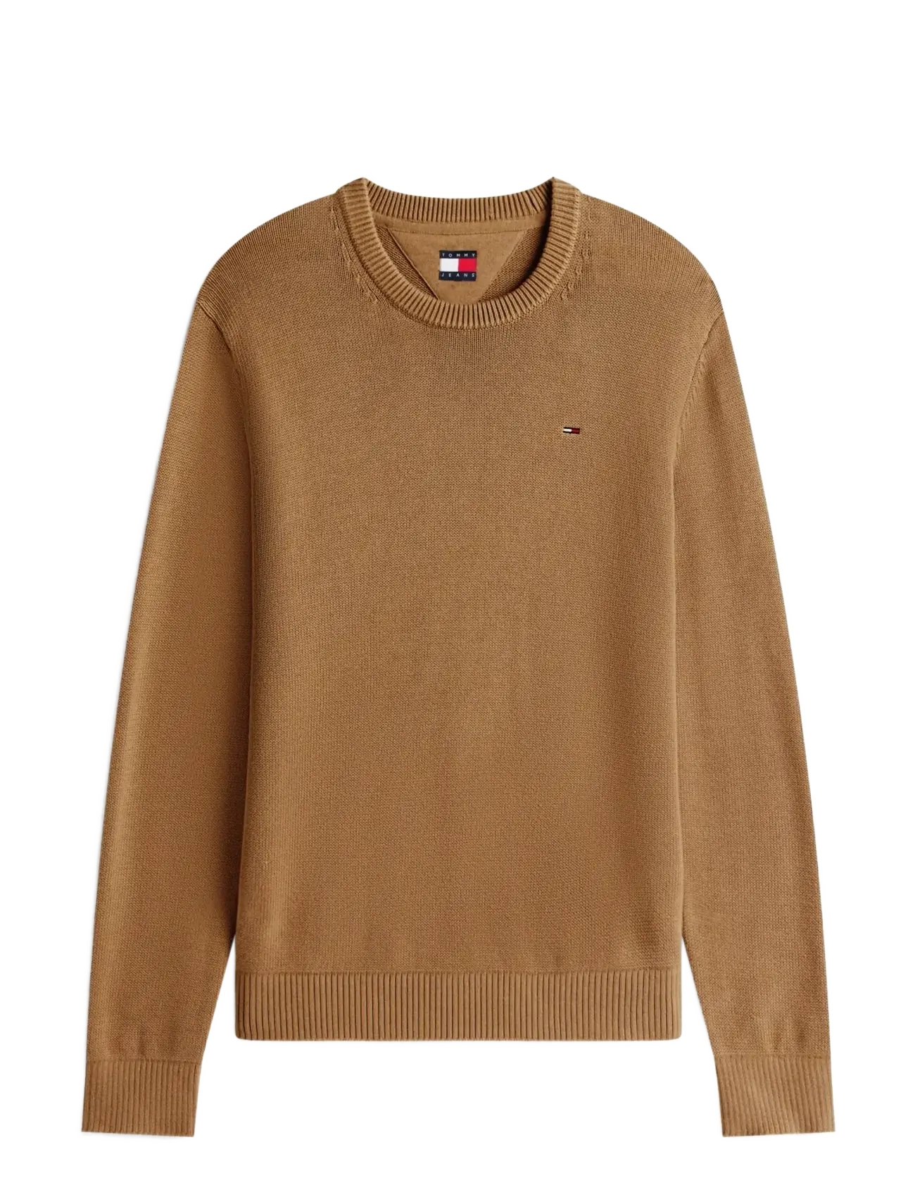 Tommy Jeans TJM SLIM ESS SWEATER EXT - Rundhalsad - PECAN NUT / beige
