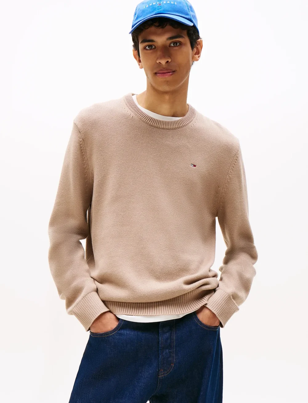 Tommy Jeans - TJM SLIM ESS SWEATER EXT - rundhals - pecan nut - 0
