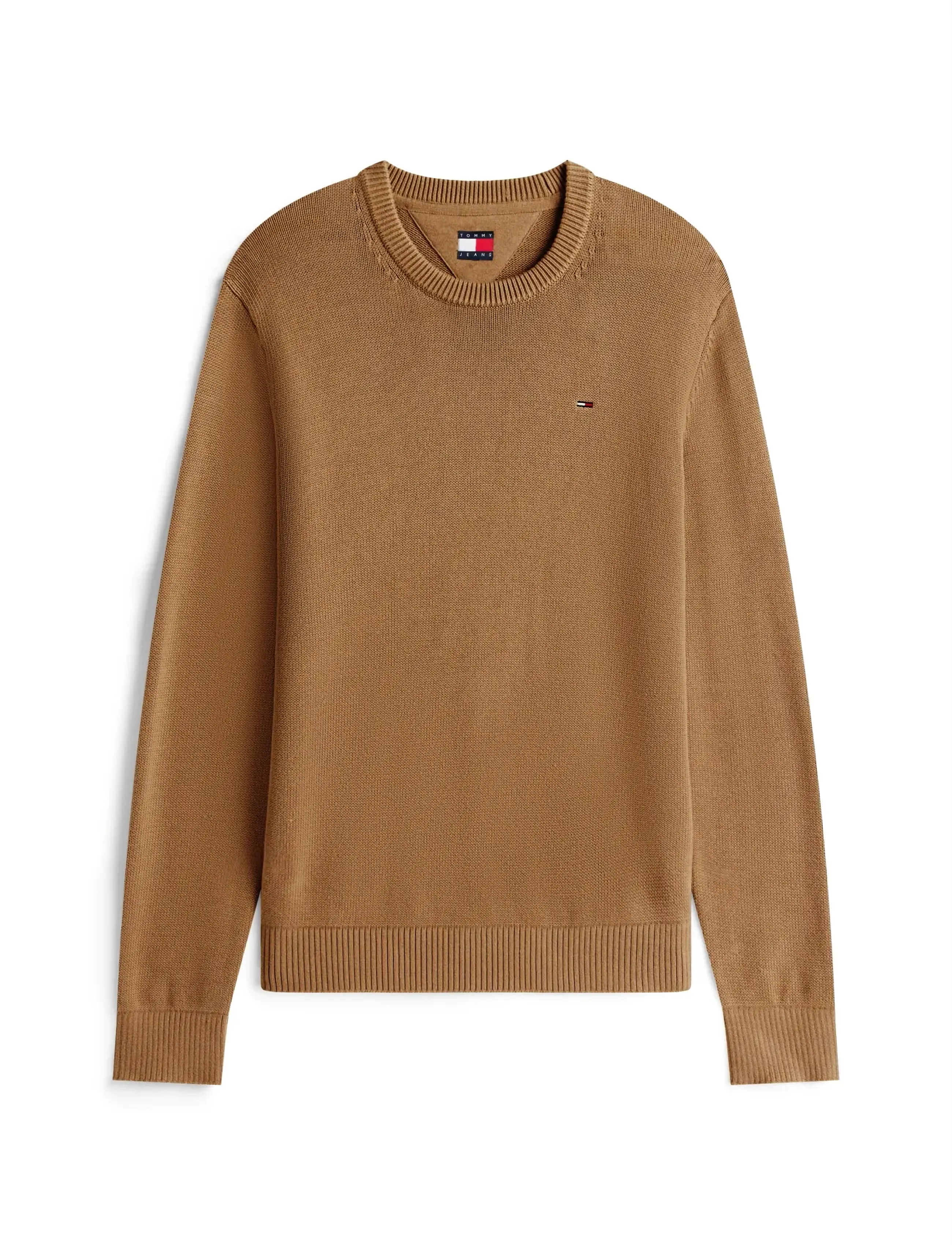Tommy Jeans - TJM SLIM ESS SWEATER EXT - ronde hals - pecan nut - 4