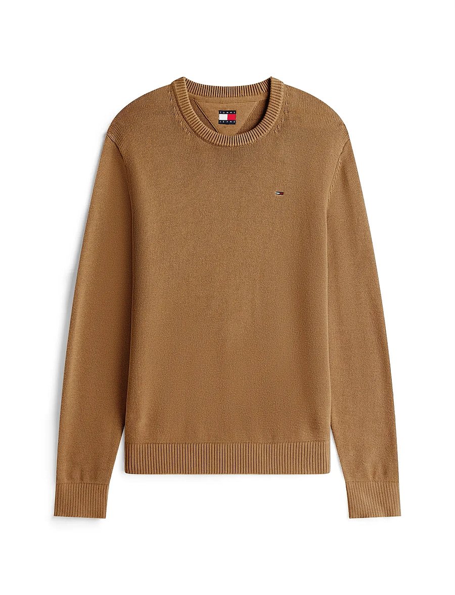 Tommy Jeans - TJM SLIM ESS SWEATER EXT - rundhals - pecan nut - 4