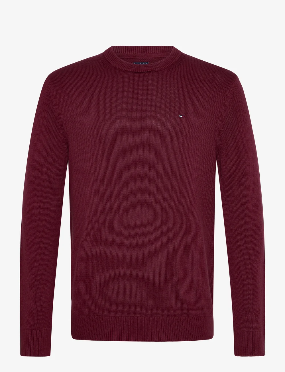 Tommy Jeans - TJM SLIM ESS SWEATER EXT - rundhals - red wine - 1