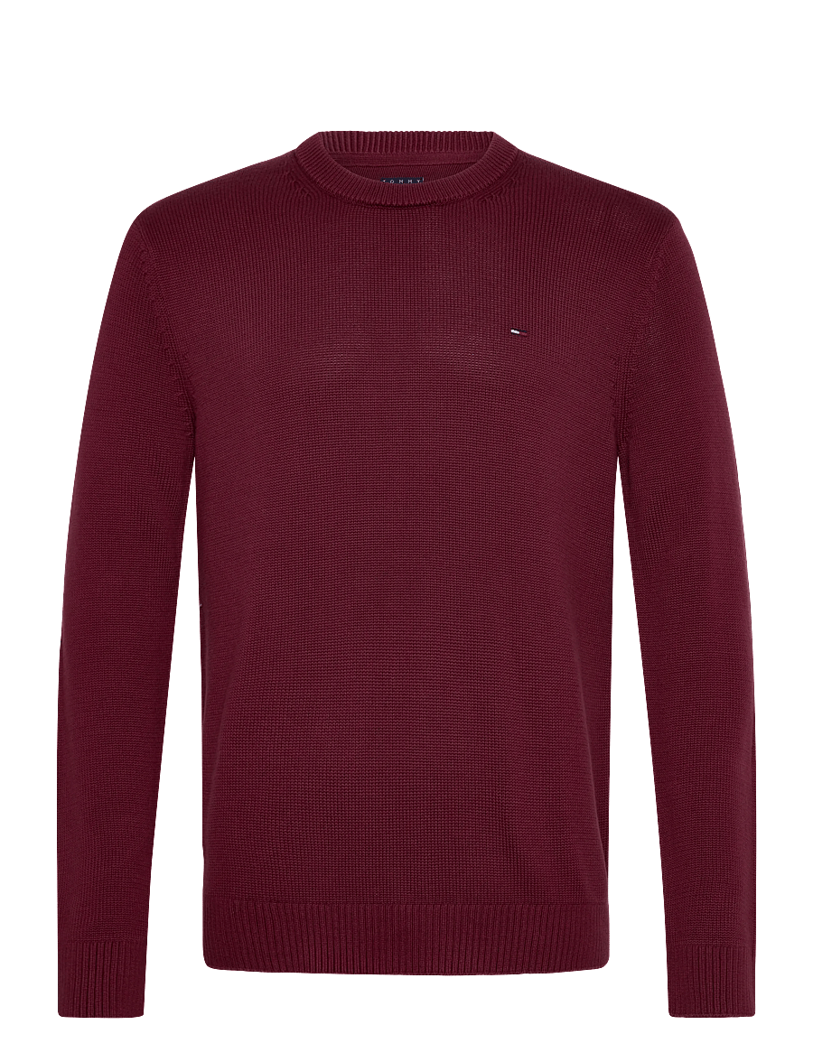 Tommy Jeans - TJM SLIM ESS SWEATER EXT - rundhals - red wine - 1
